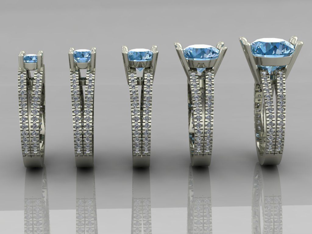 Ring 3D Print 3D print model 3D model 3D print model three ri... 3D print model_5