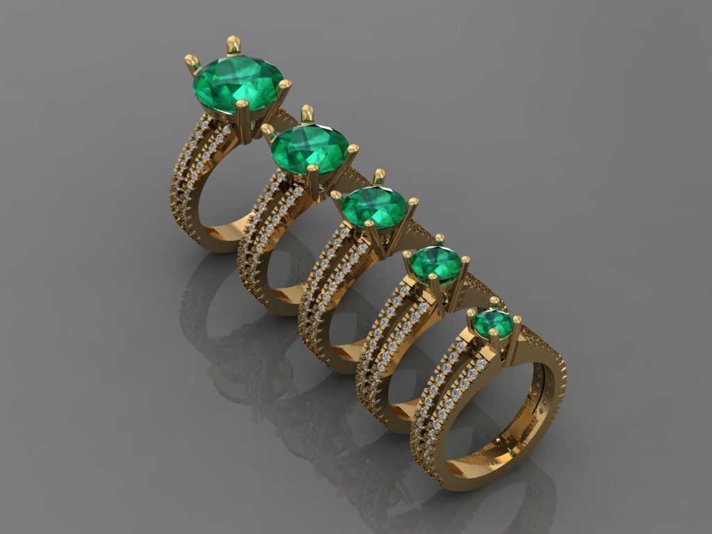 Ring 3D Print 3D print model 3D model 3D print model three ri... 3D print model_2