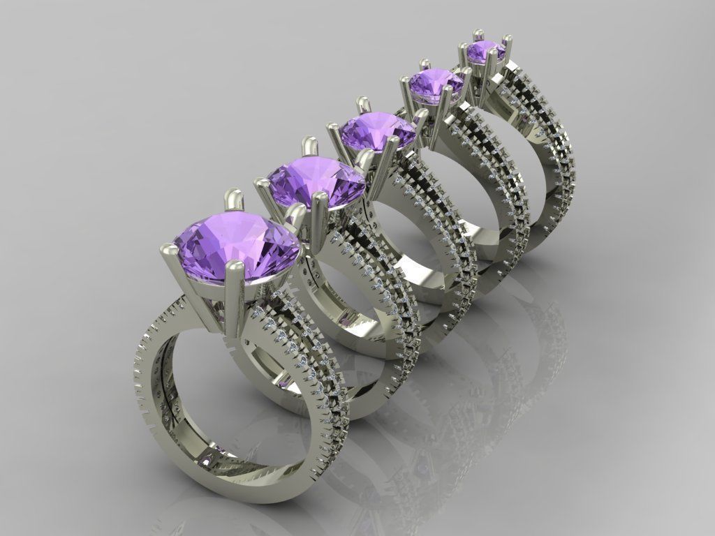 Ring 3D Print 3D print model 3D model 3D print model three ri... 3D print model_3