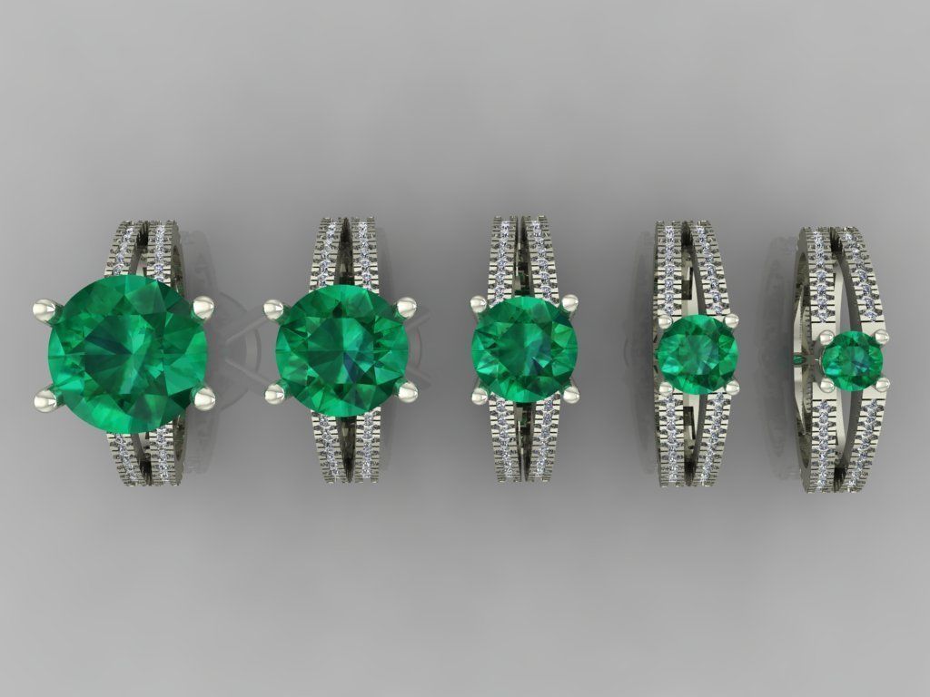 Ring 3D Print 3D print model 3D model 3D print model three ri... 3D print model_4