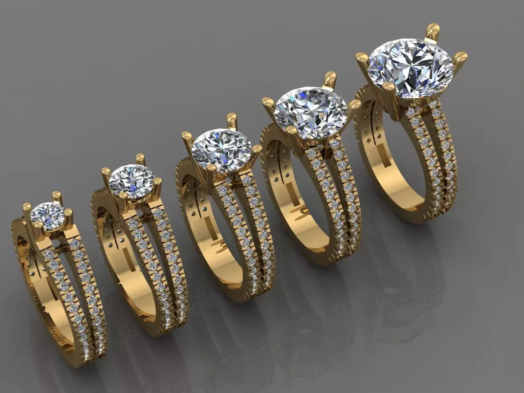 Ring 3D Print 3D print model 3D model 3D print model three ri... 3D print model_0