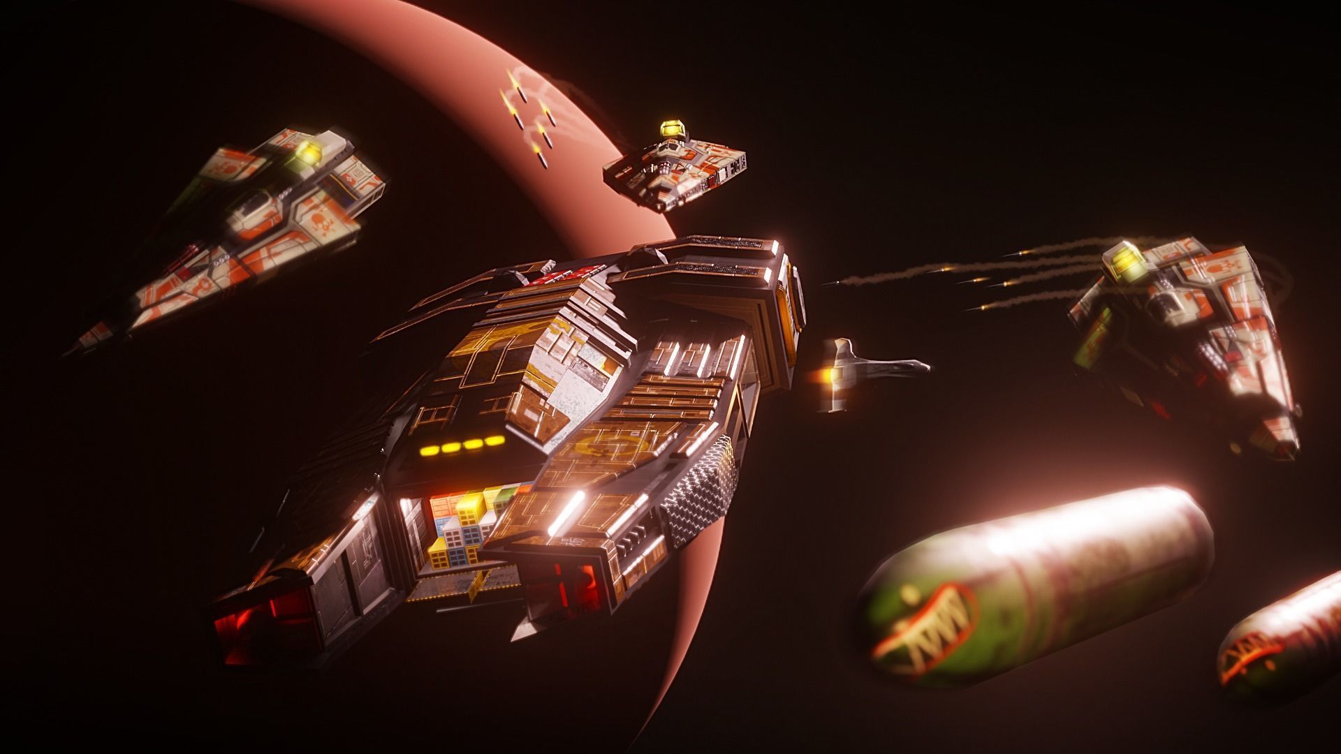 Game-Ready Spaceship - Low Poly Stylized Sci-Fi Low-poly 3D model_7