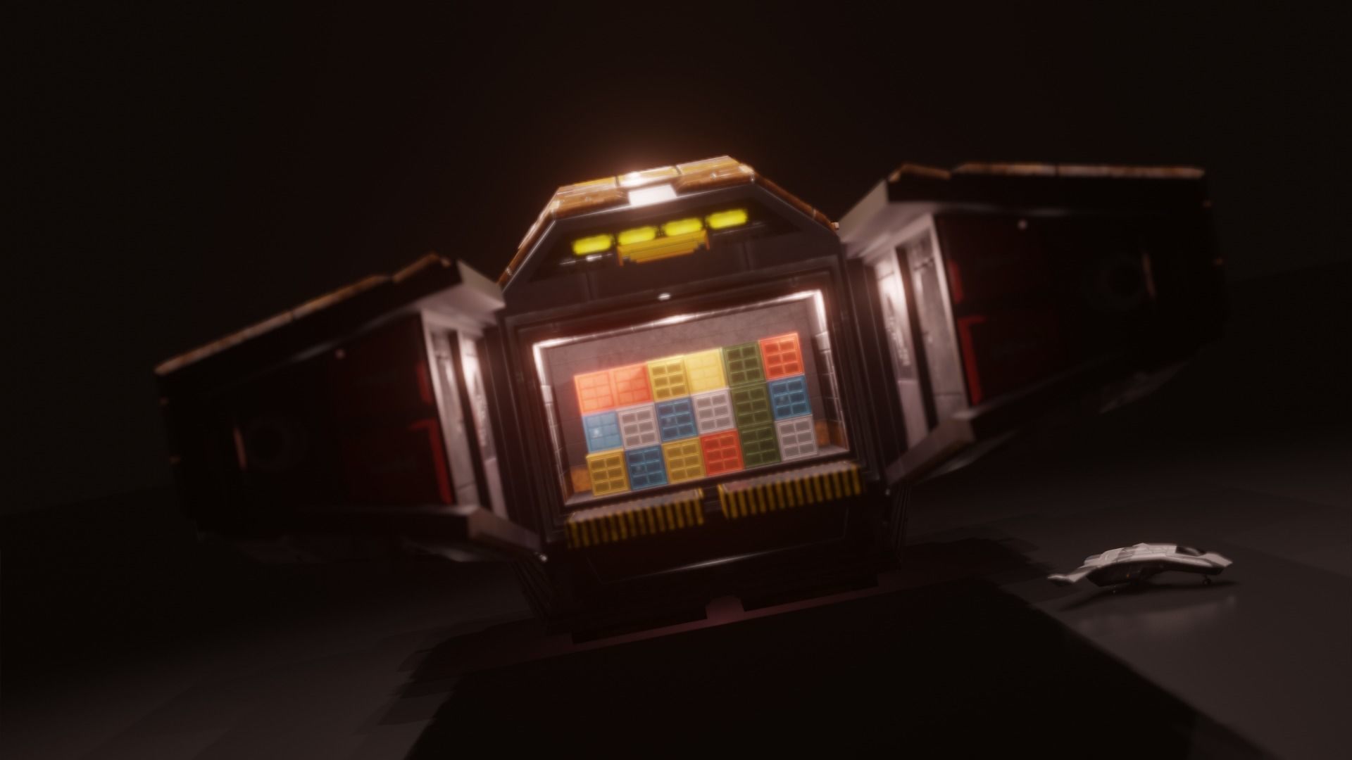 Game-Ready Spaceship - Low Poly Stylized Sci-Fi Low-poly 3D model_3