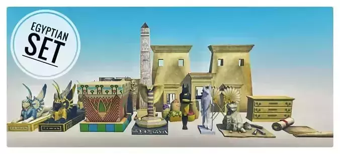 Egyptian architecture set