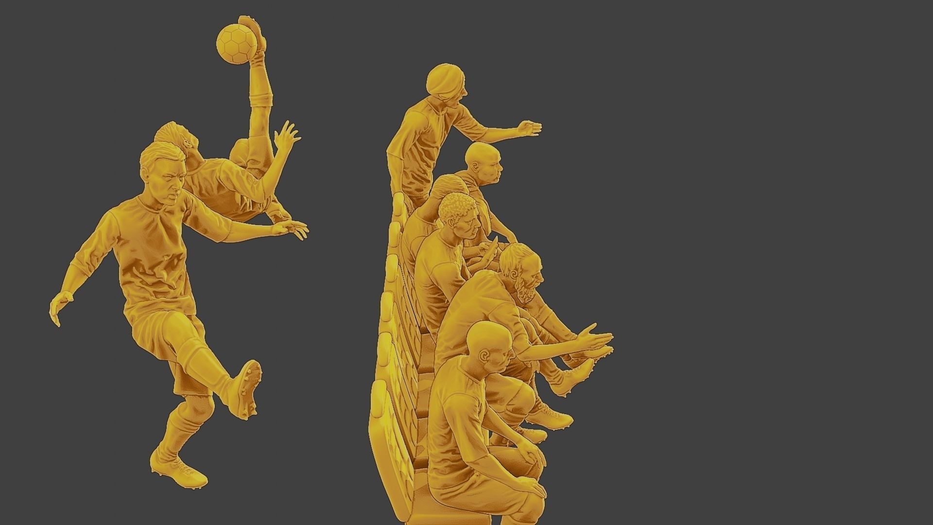 Soccer Players SP Pack 2 3D Model Collection_10