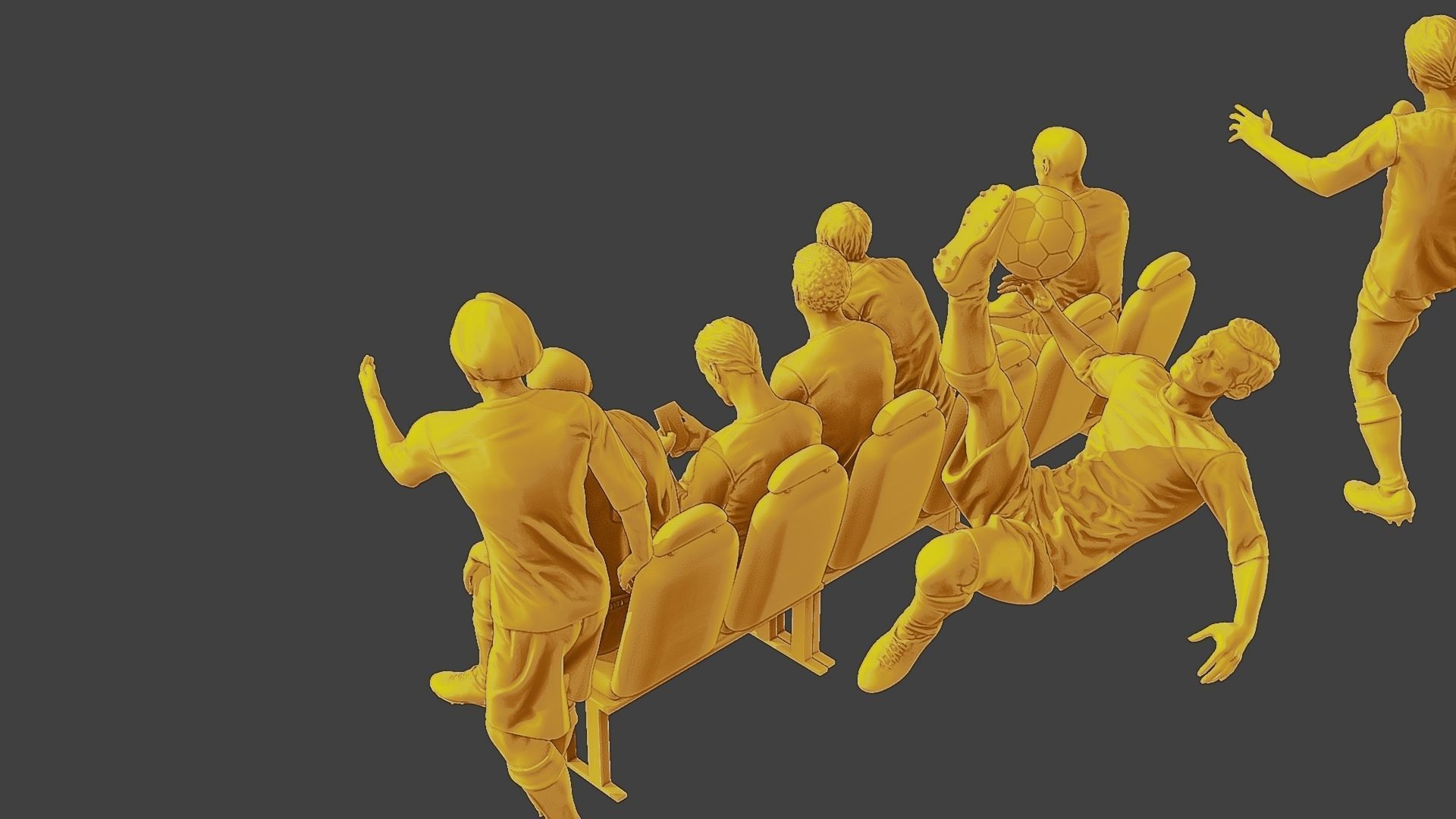 Soccer Players SP Pack 2 3D Model Collection_19