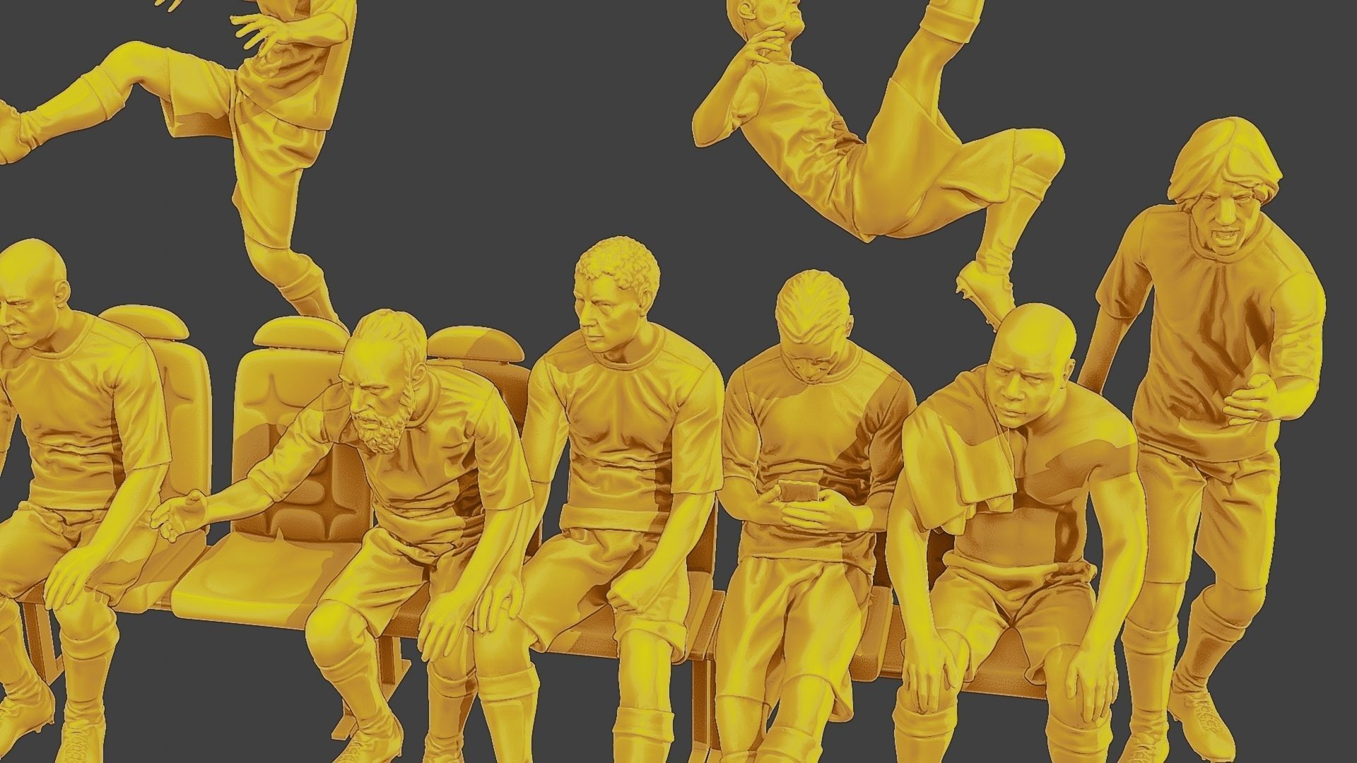 Soccer Players SP Pack 2 3D Model Collection_24