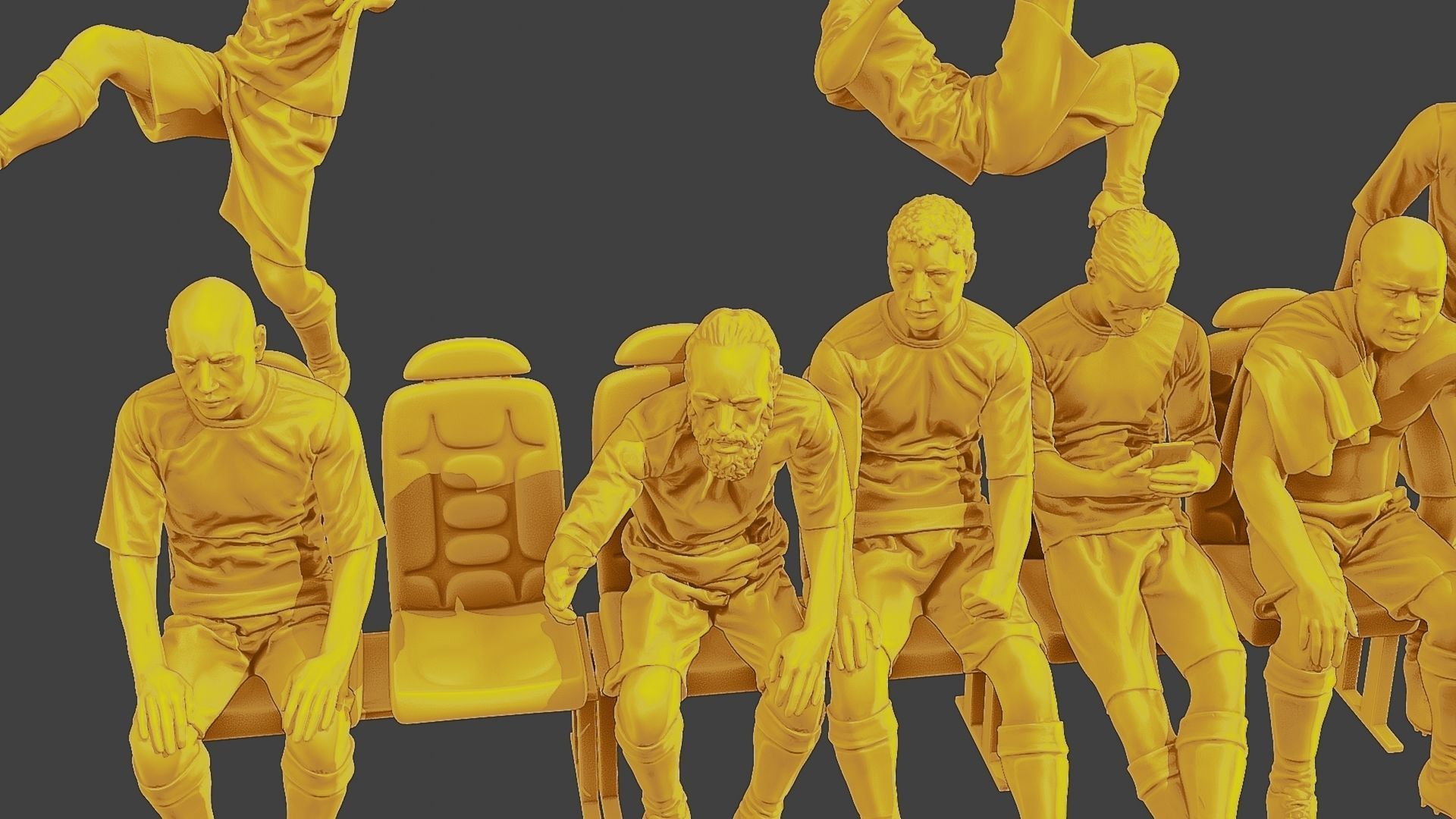 Soccer Players SP Pack 2 3D Model Collection_23