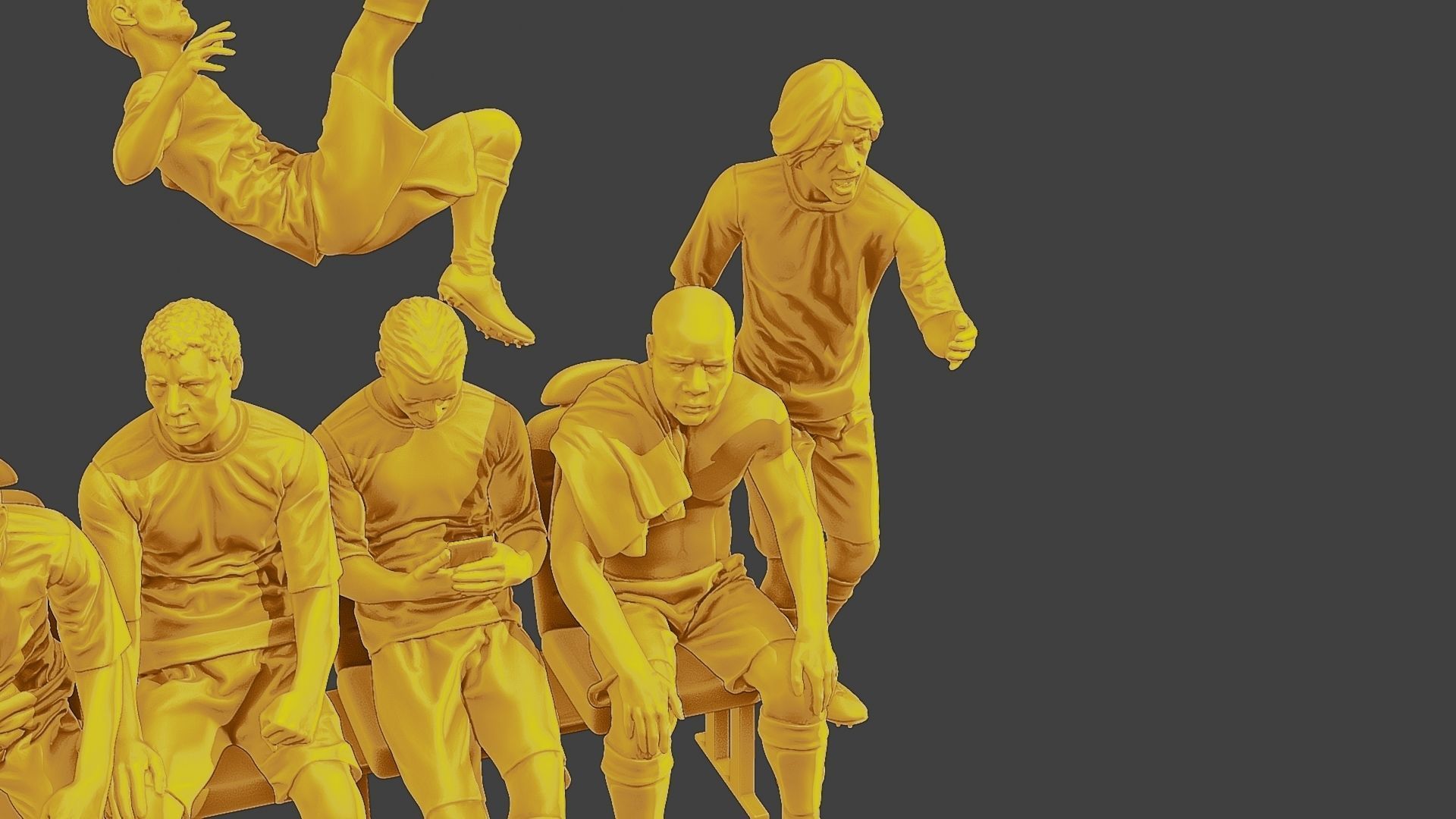 Soccer Players SP Pack 2 3D Model Collection_17
