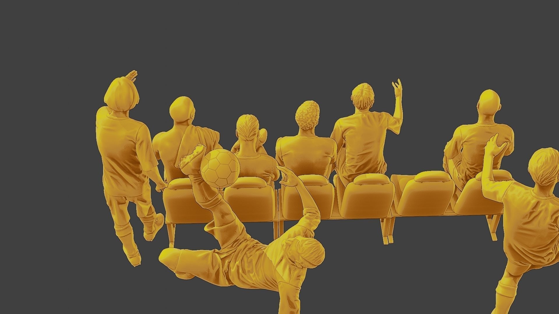 Soccer Players SP Pack 2 3D Model Collection_20