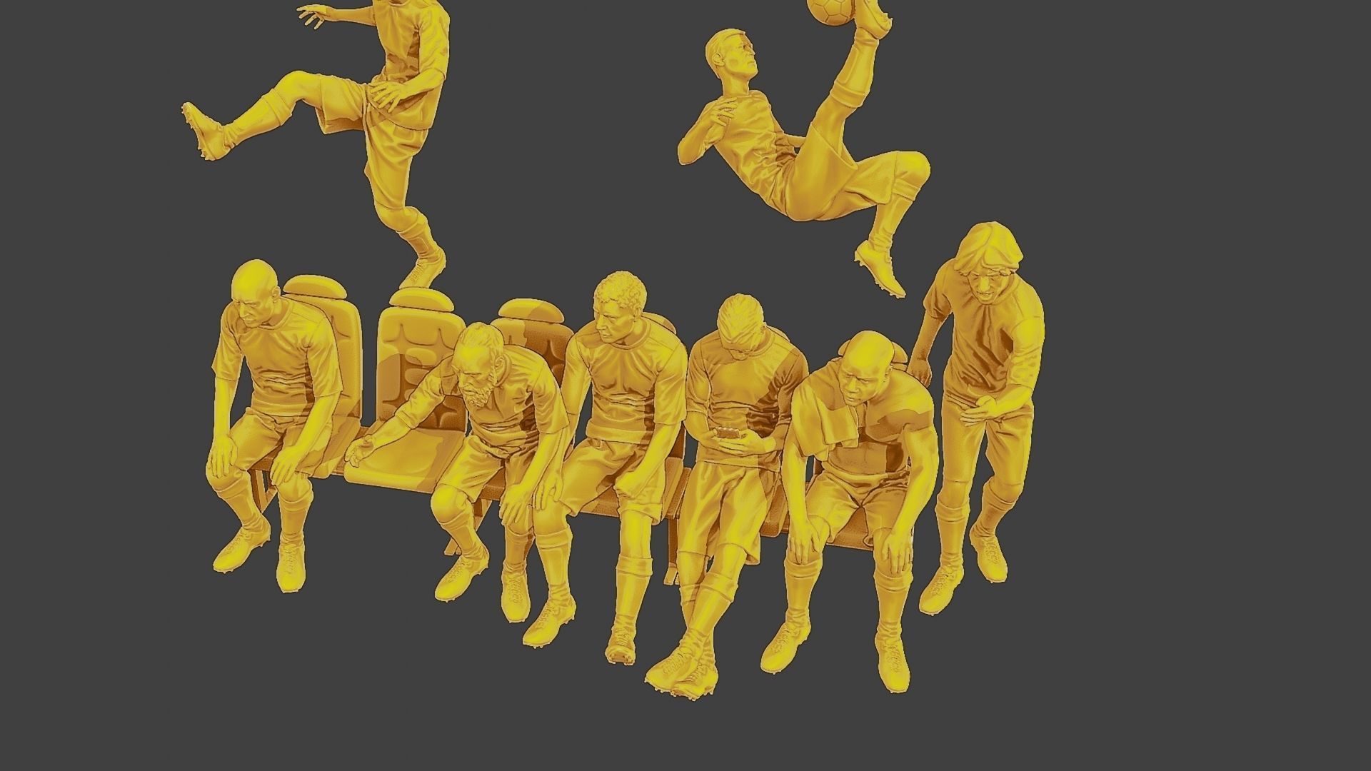 Soccer Players SP Pack 2 3D Model Collection_31