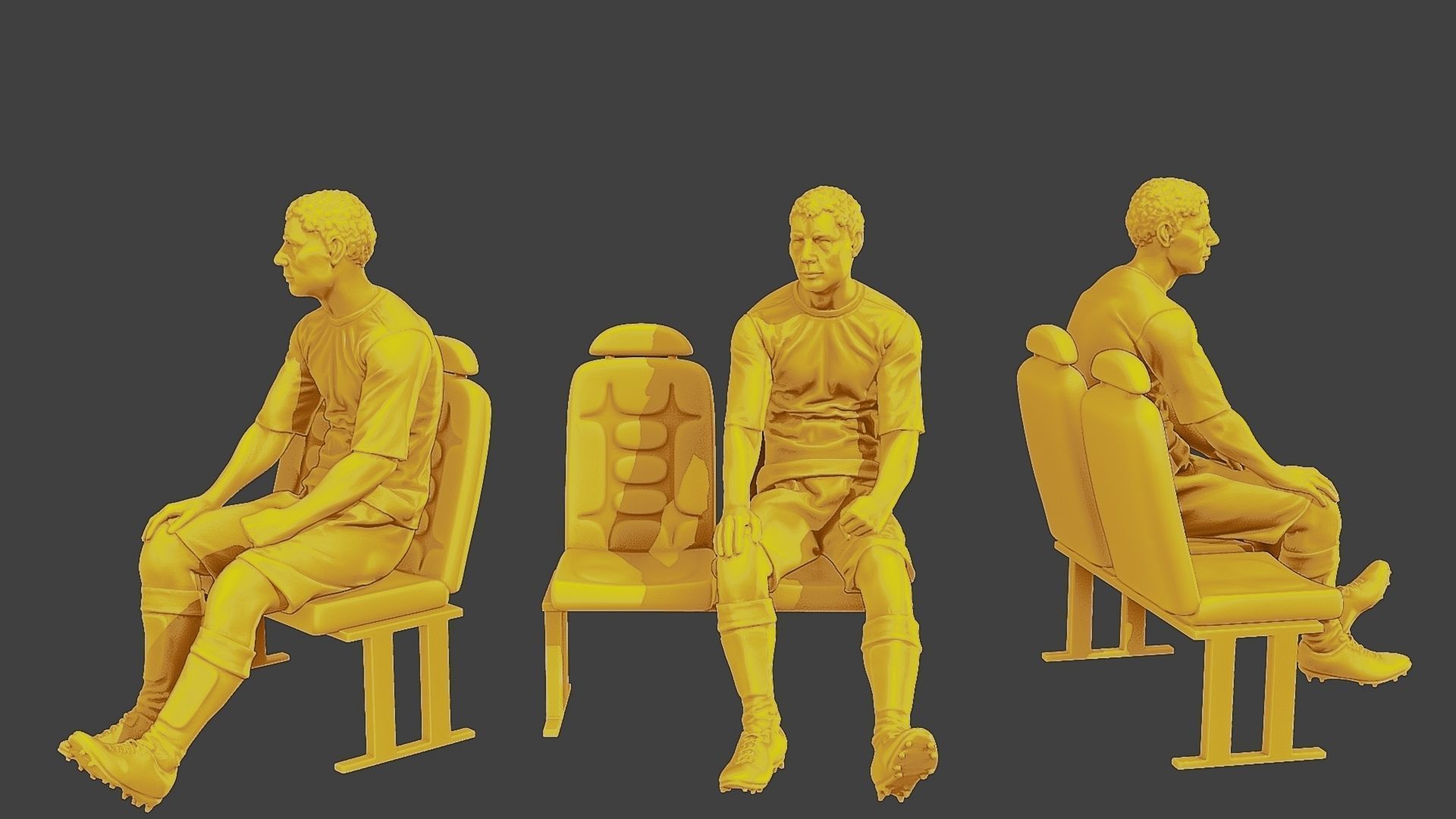 Soccer Players SP Pack 2 3D Model Collection_7