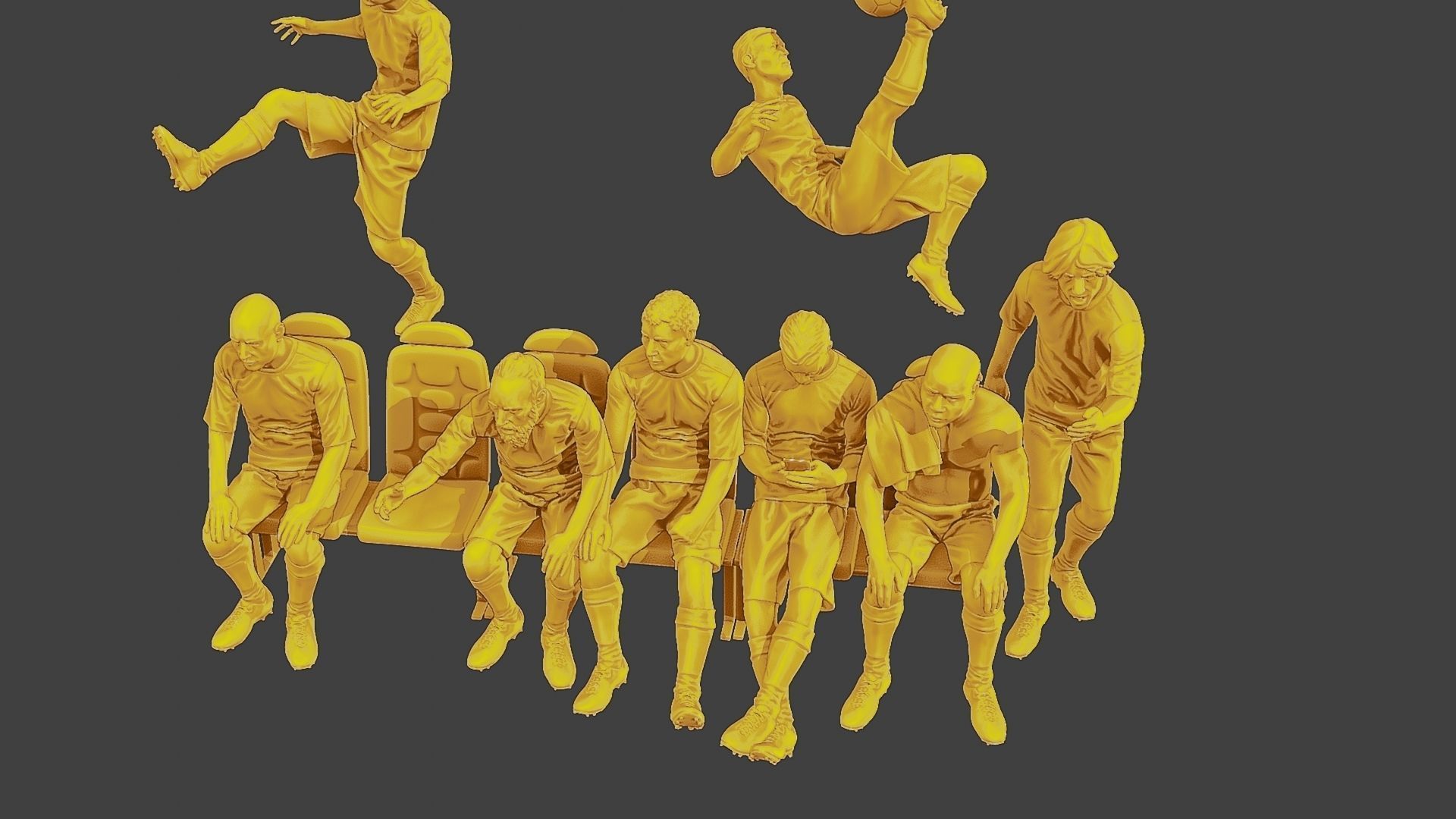 Soccer Players SP Pack 2 3D Model Collection_22