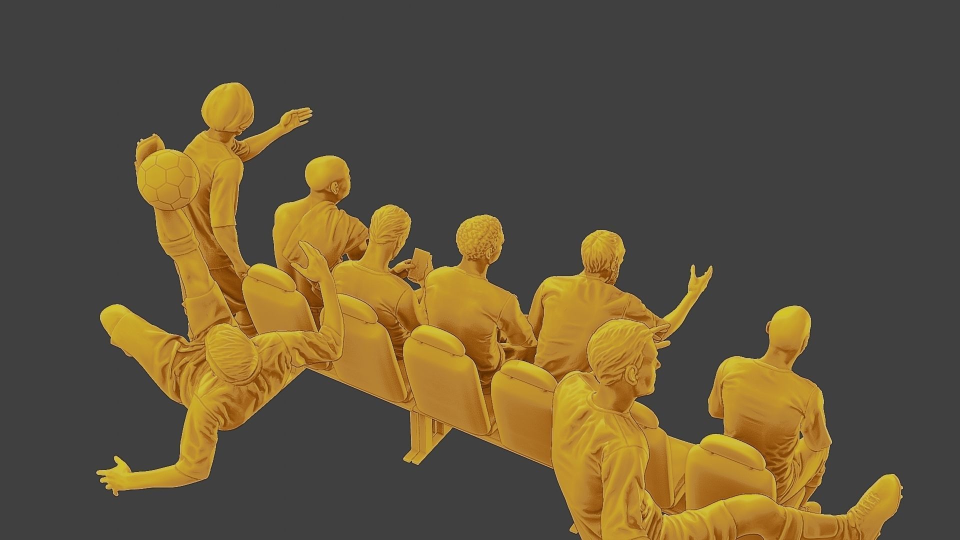 Soccer Players SP Pack 2 3D Model Collection_27