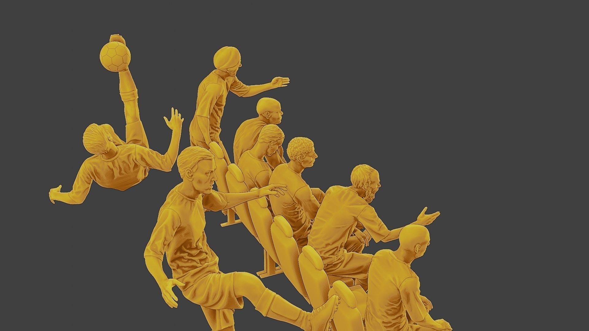 Soccer Players SP Pack 2 3D Model Collection_18