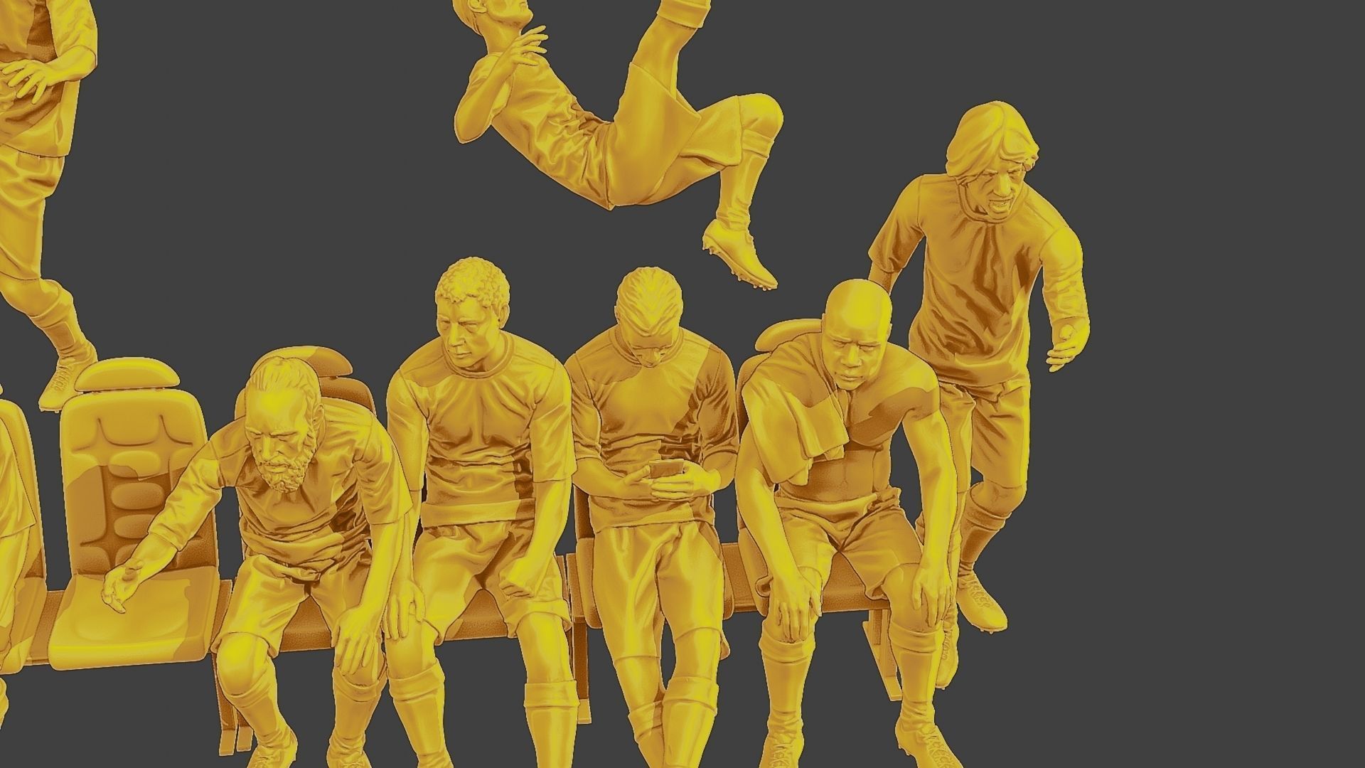 Soccer Players SP Pack 2 3D Model Collection_25