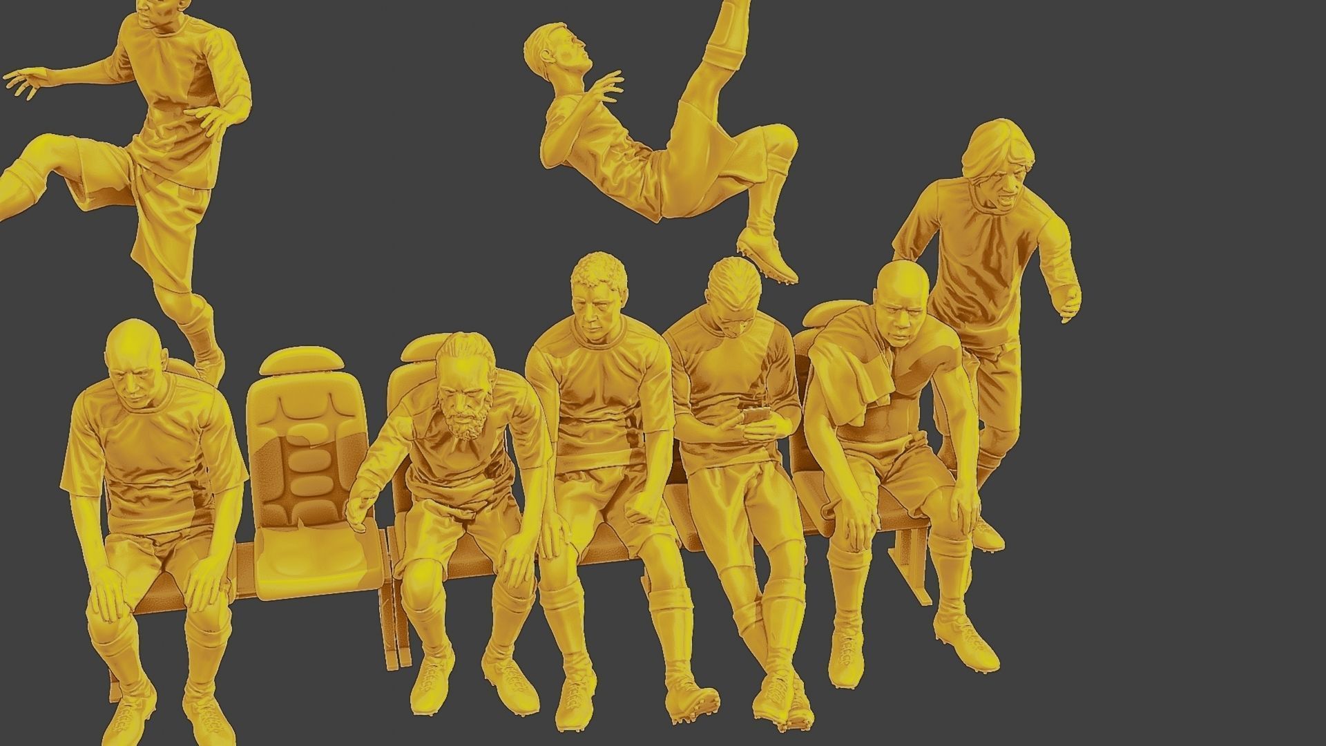 Soccer Players SP Pack 2 3D Model Collection_14