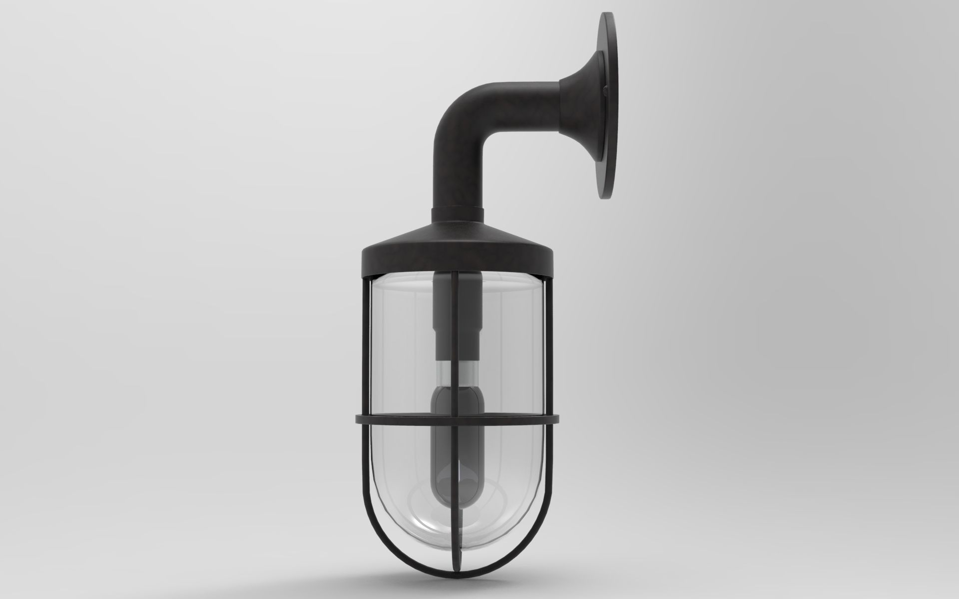 Ship Wall Light Low-poly 3D model_3
