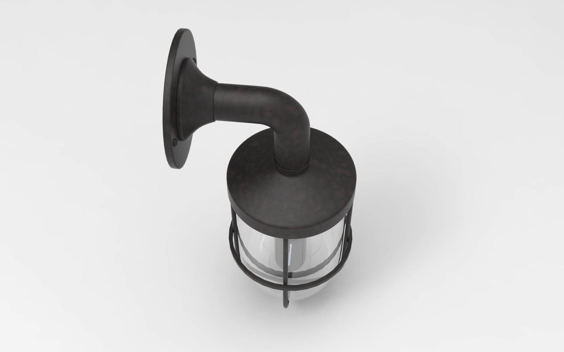 Ship Wall Light Low-poly 3D model_2