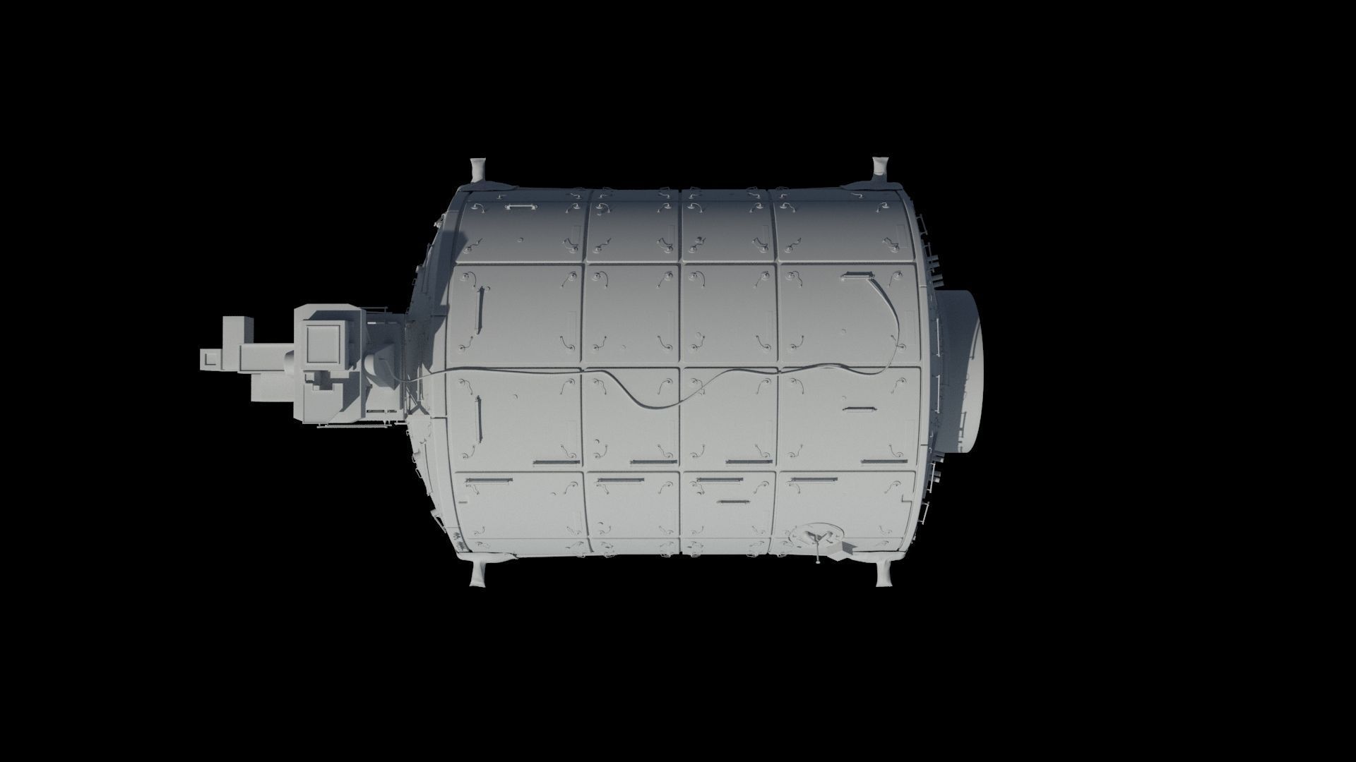 High quality 3D model Columbus  ISS module  3D model_10