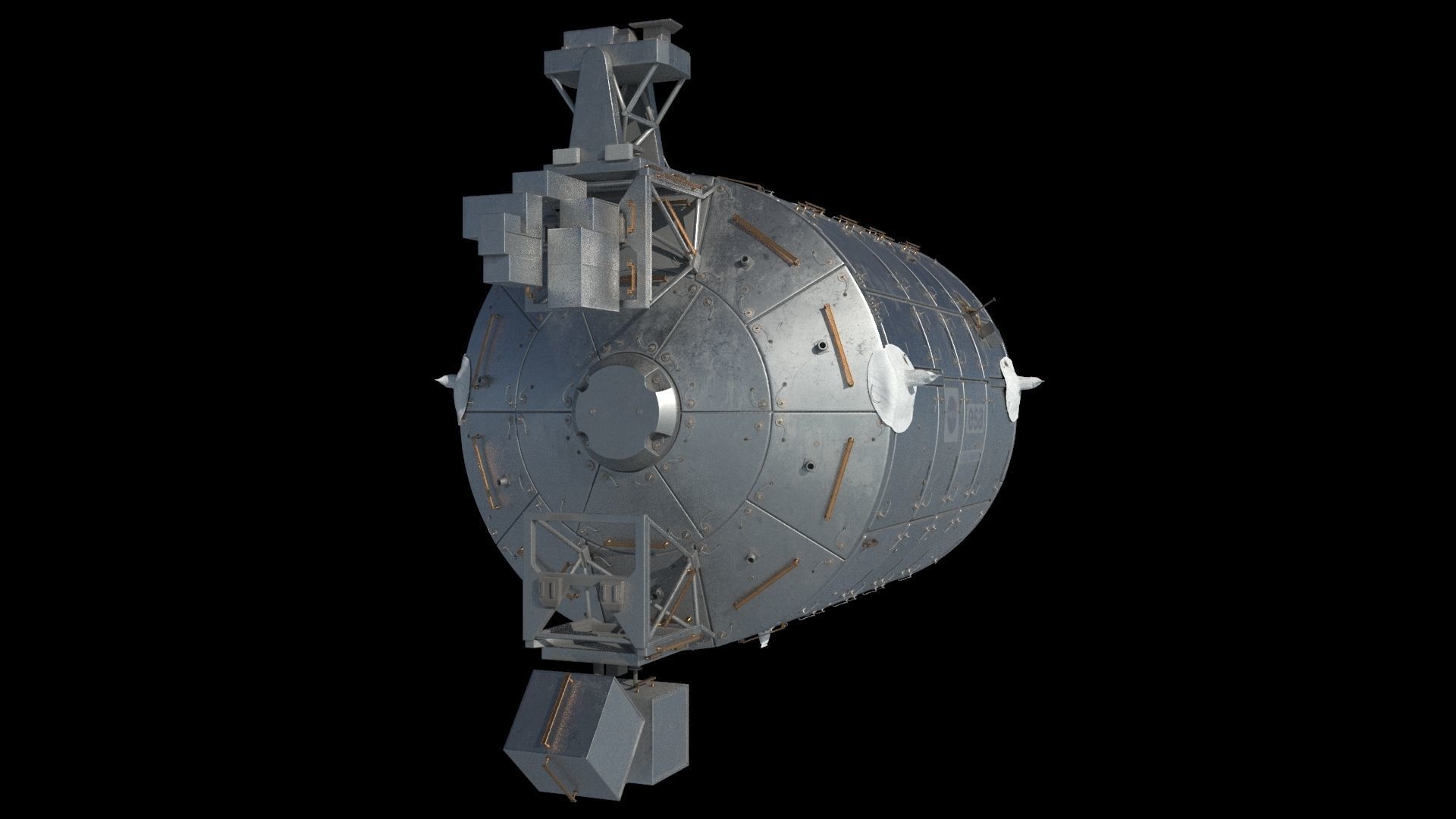 High quality 3D model Columbus  ISS module  3D model_6