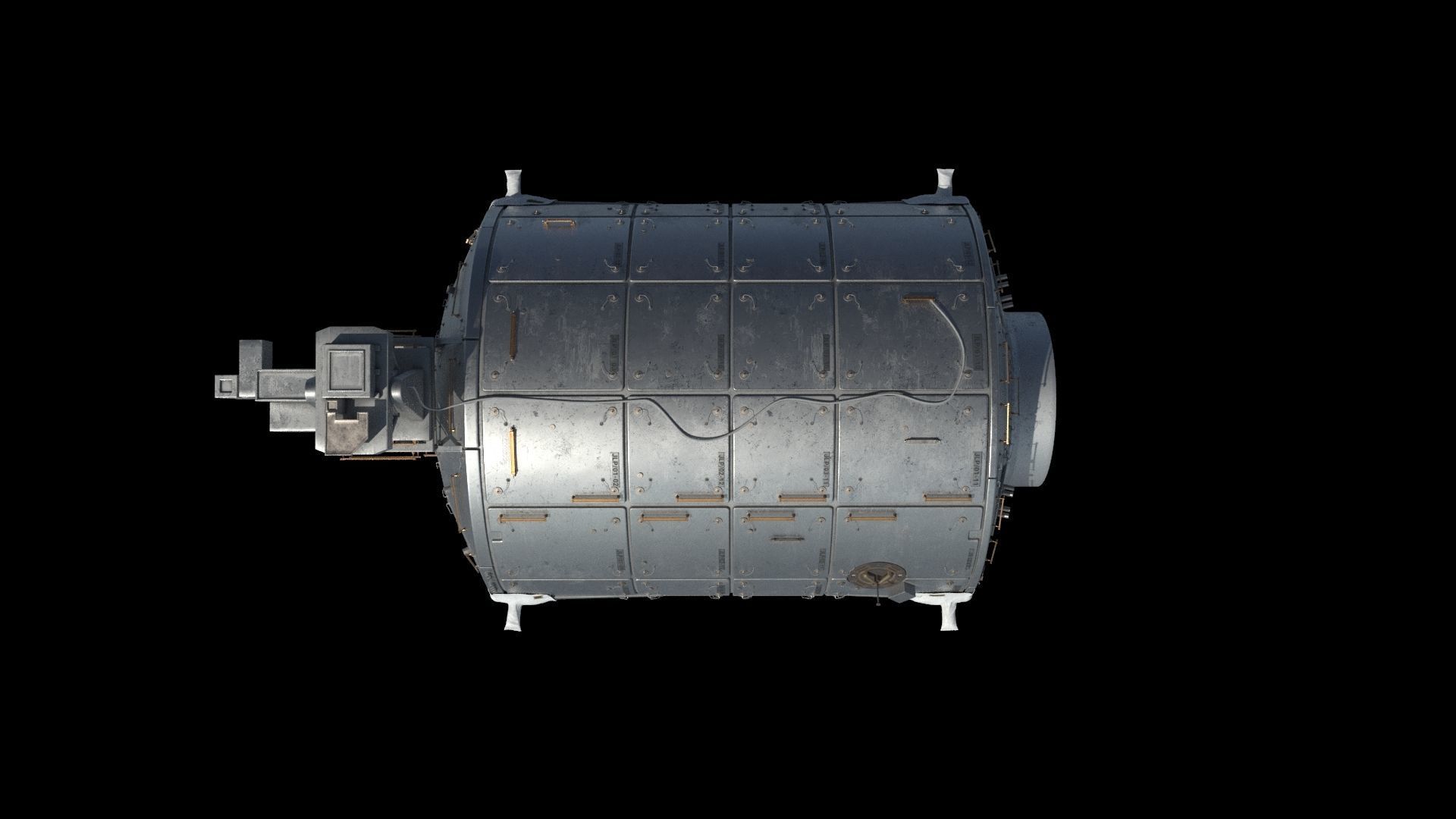 High quality 3D model Columbus  ISS module  3D model_9