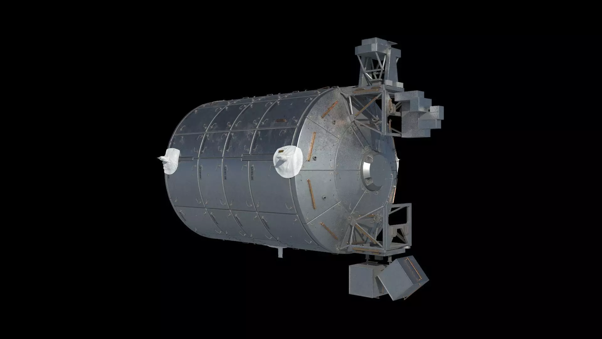 High quality 3D model Columbus  ISS module  3D model_0