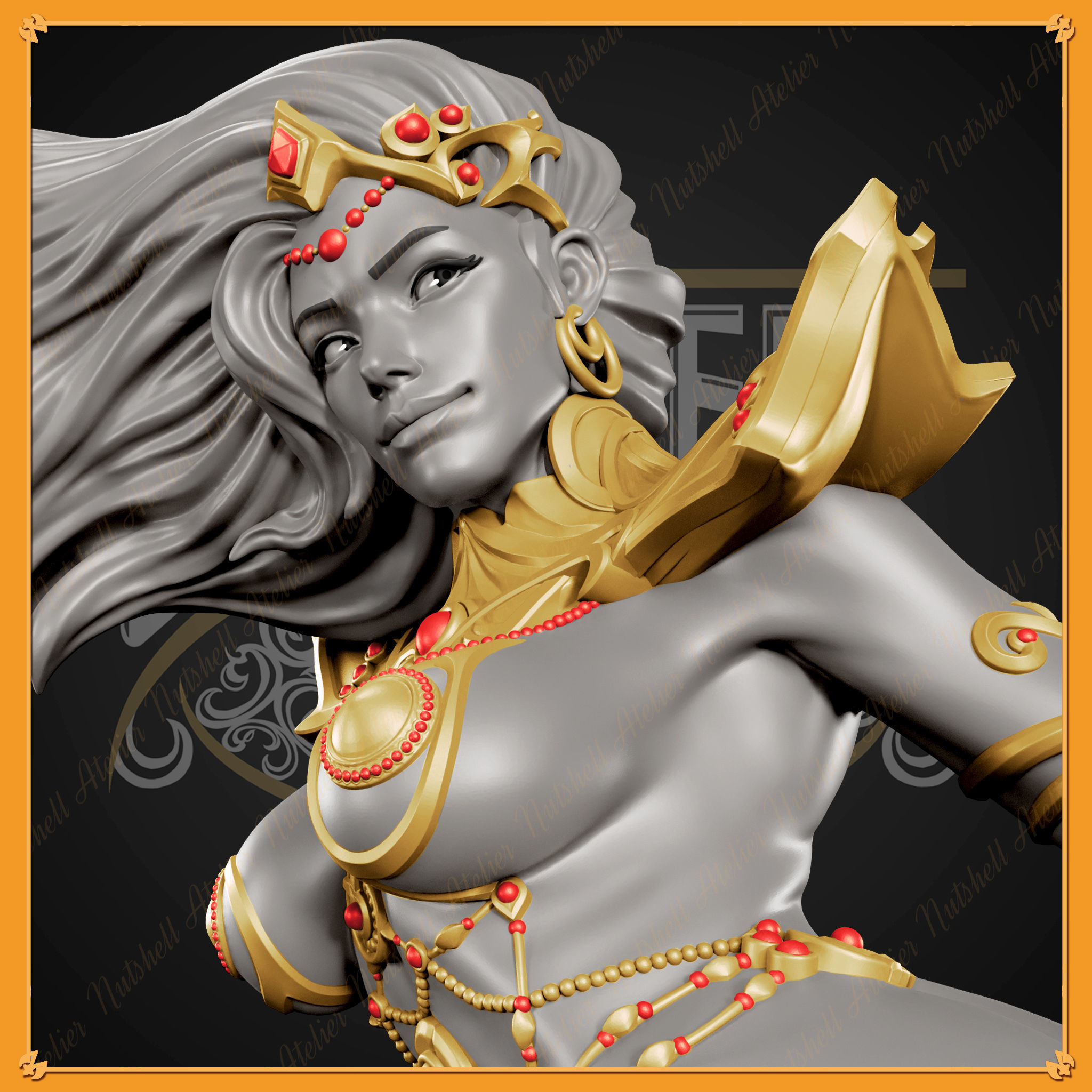 NUTSHELL ATELIER - PRINCESS OF MARS - NSFW - STATUE VERSION 3D print model_1