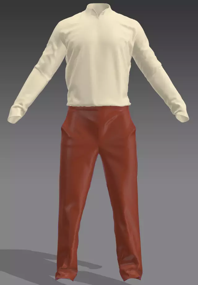 Pants shirt Marvelous Designer Free 3D model