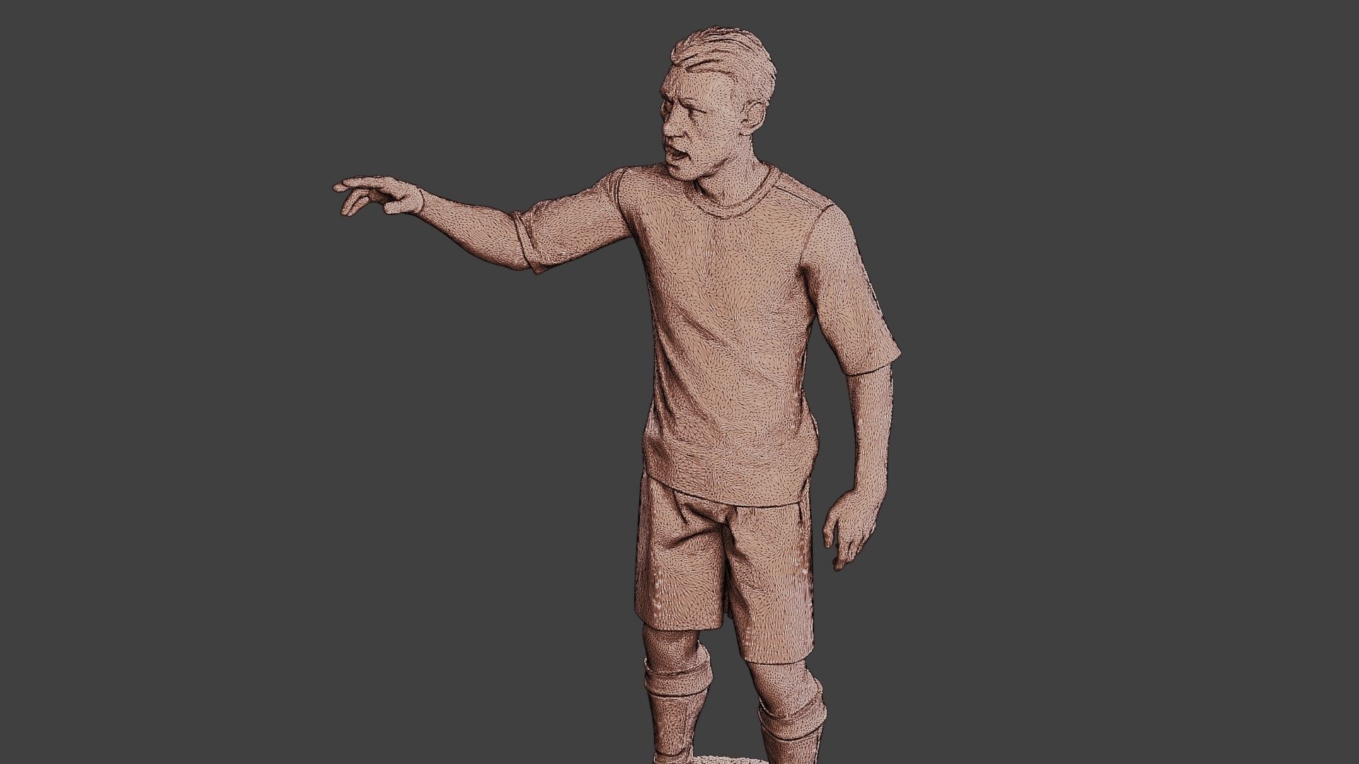 Soccer Player SP 019 3D print model_12