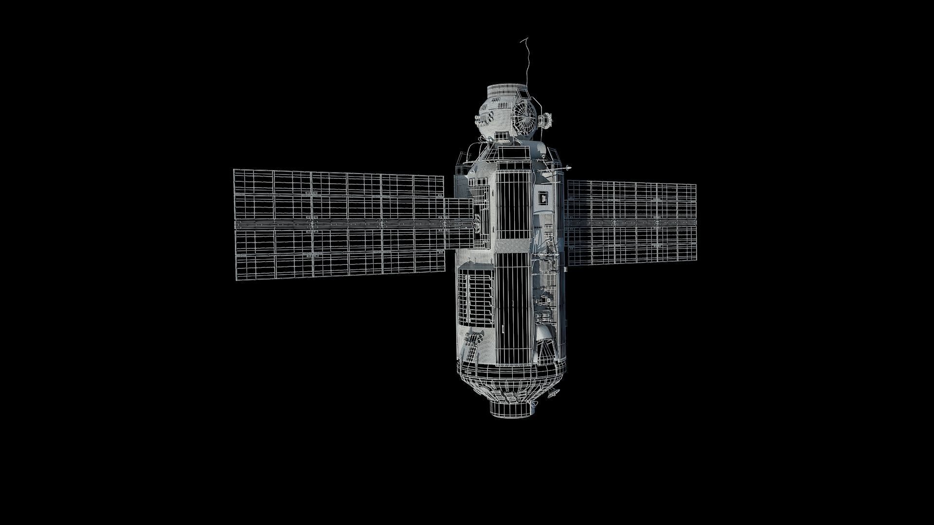 High quality 3D model Zarya ISS module 3D model 3D model_11