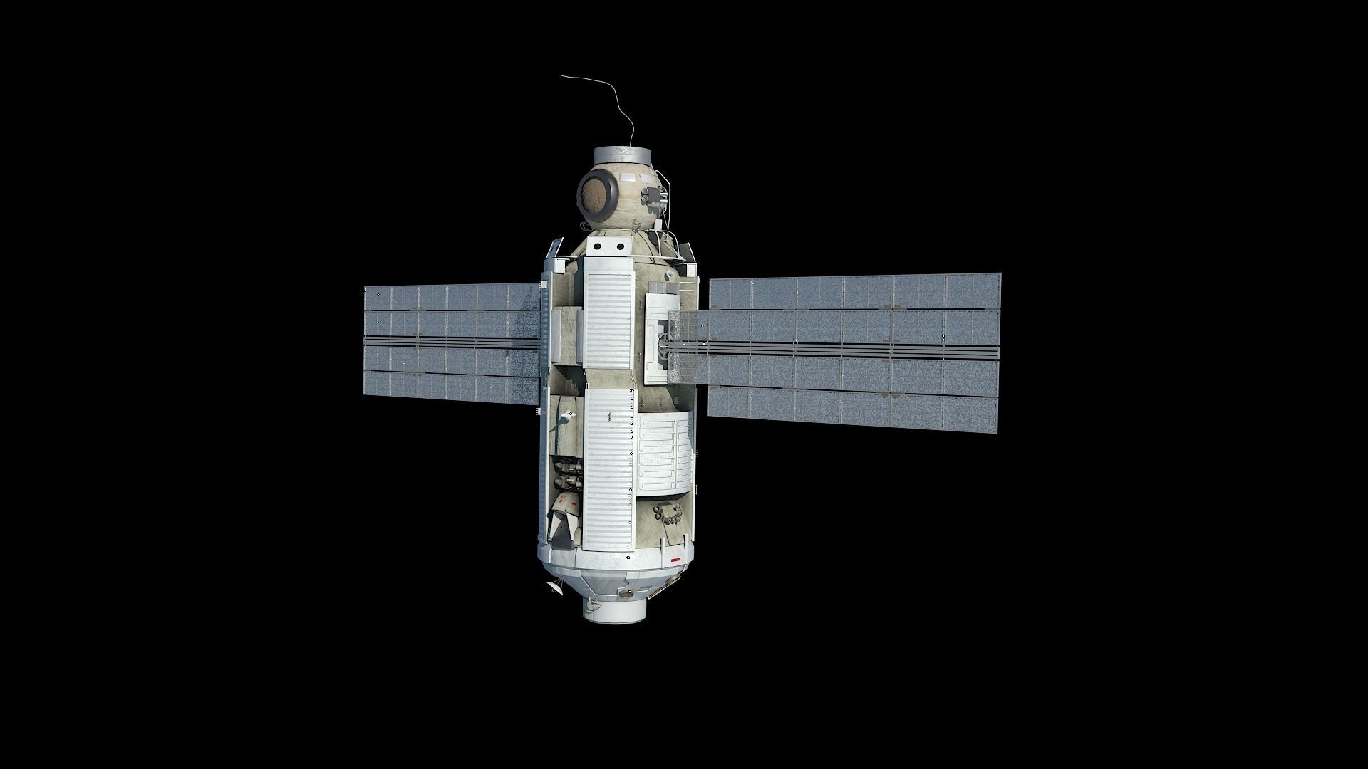 High quality 3D model Zarya ISS module 3D model 3D model_6