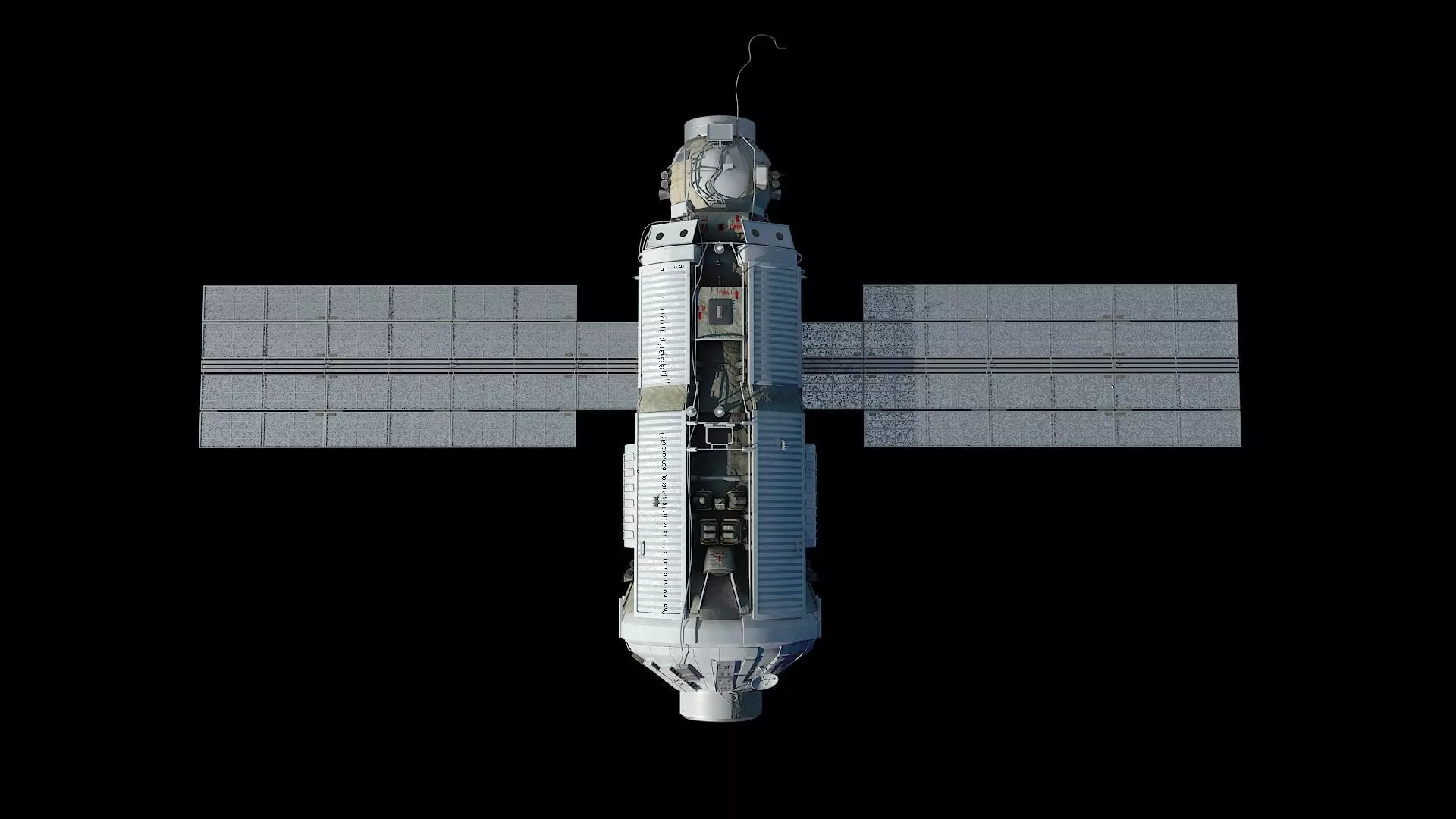 High quality 3D model Zarya ISS module 3D model 3D model_0