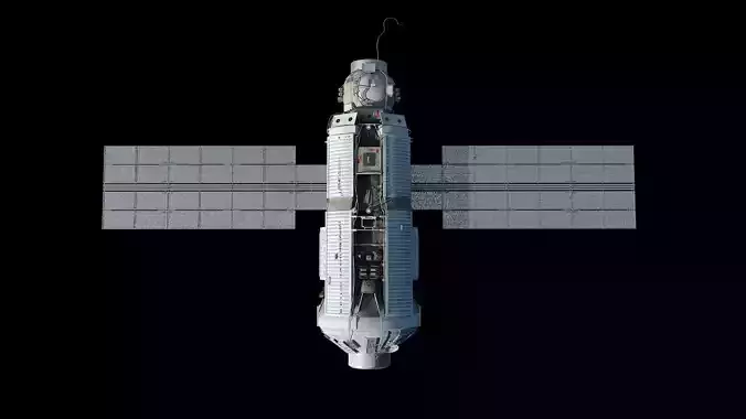 High quality 3D model Zarya ISS module 3D model 3D model