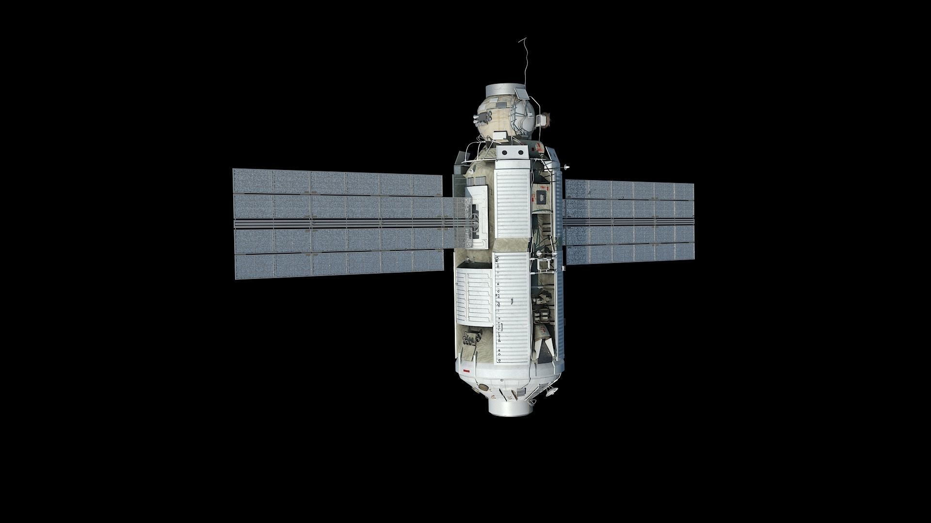 High quality 3D model Zarya ISS module 3D model 3D model_9