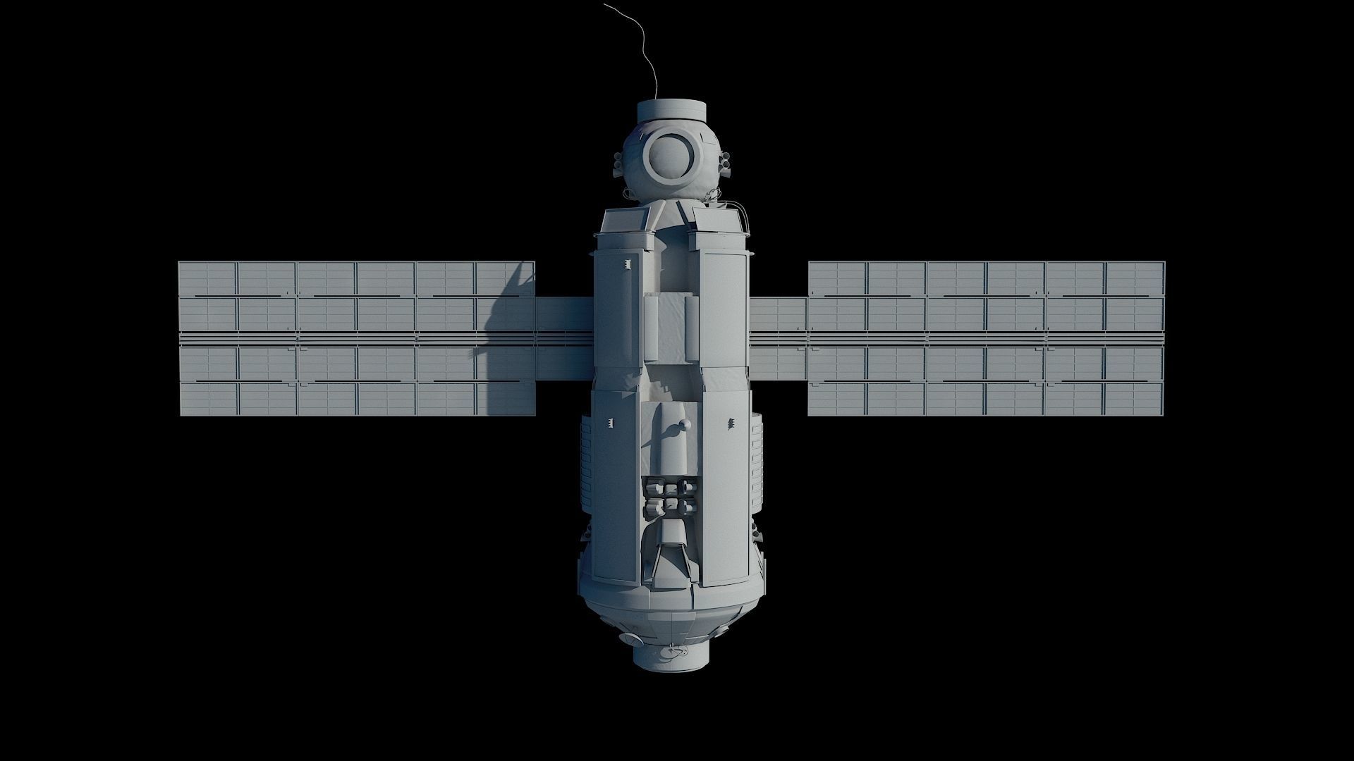 High quality 3D model Zarya ISS module 3D model 3D model_4
