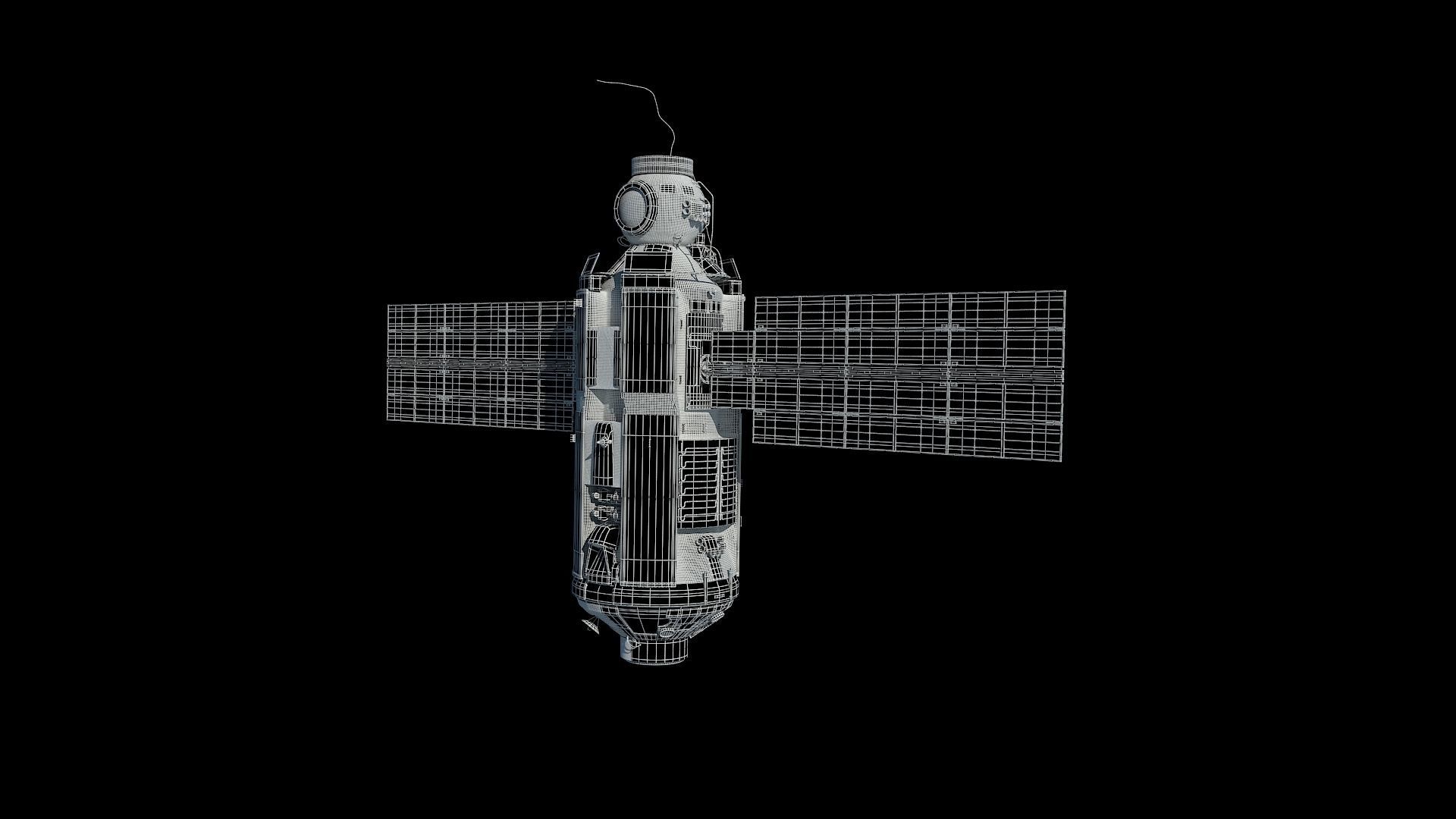 High quality 3D model Zarya ISS module 3D model 3D model_8