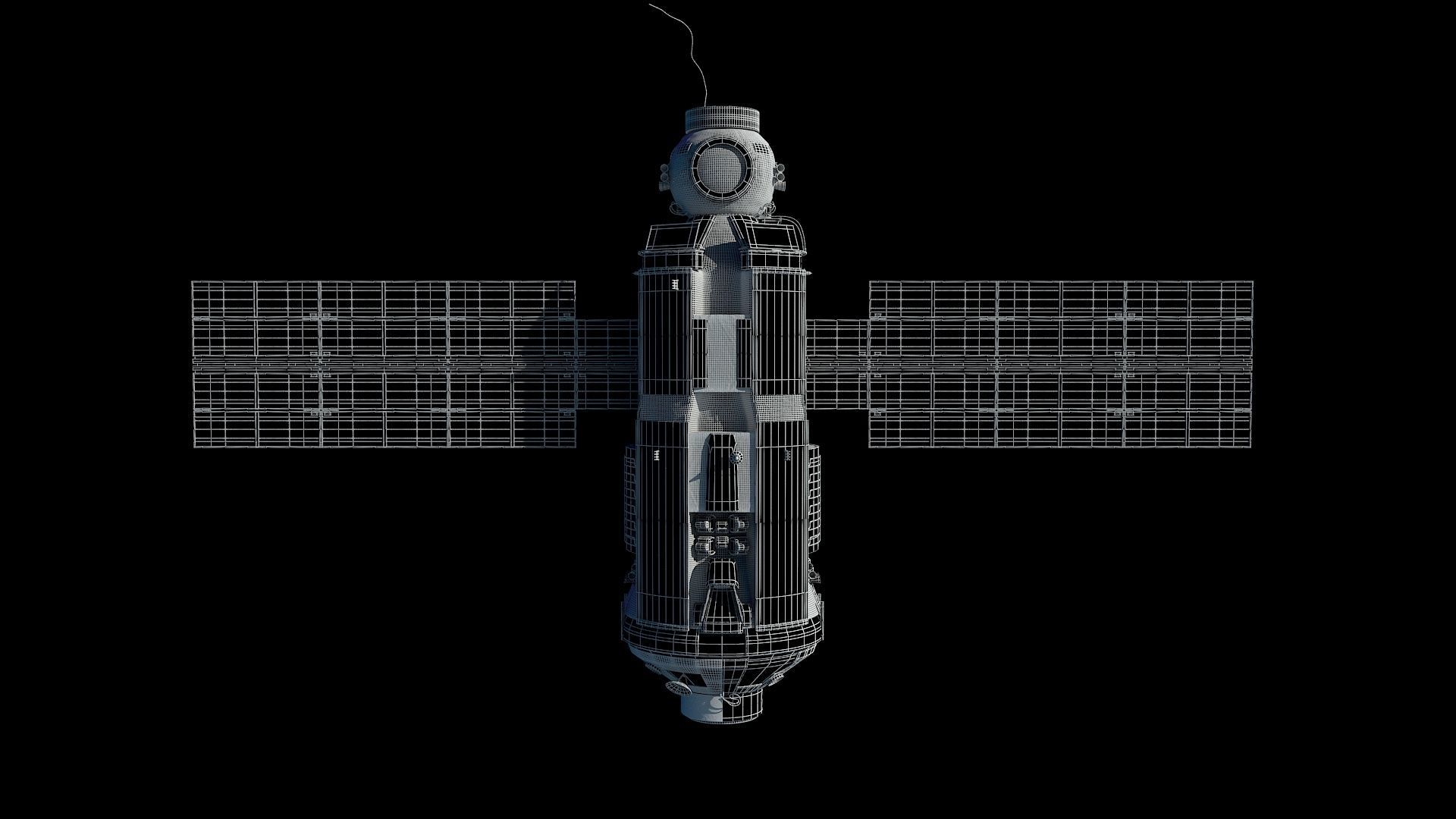 High quality 3D model Zarya ISS module 3D model 3D model_5