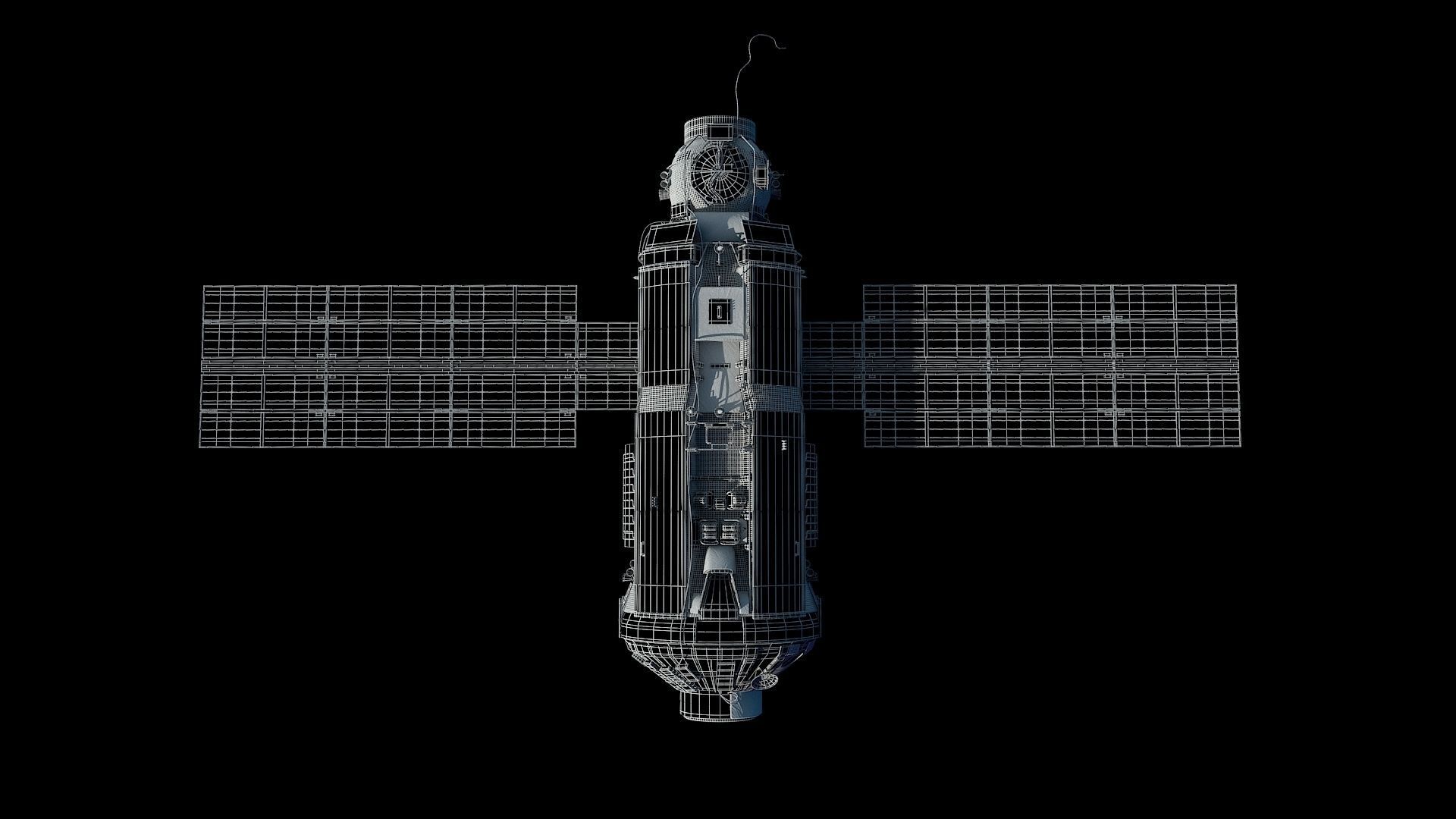 High quality 3D model Zarya ISS module 3D model 3D model_2
