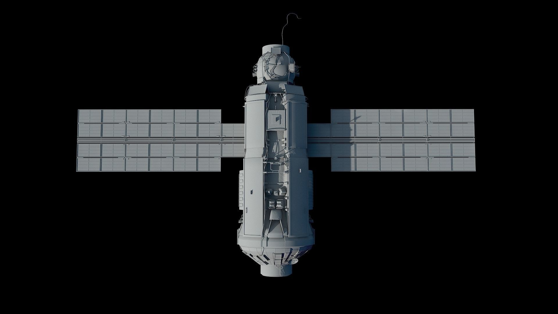 High quality 3D model Zarya ISS module 3D model 3D model_1