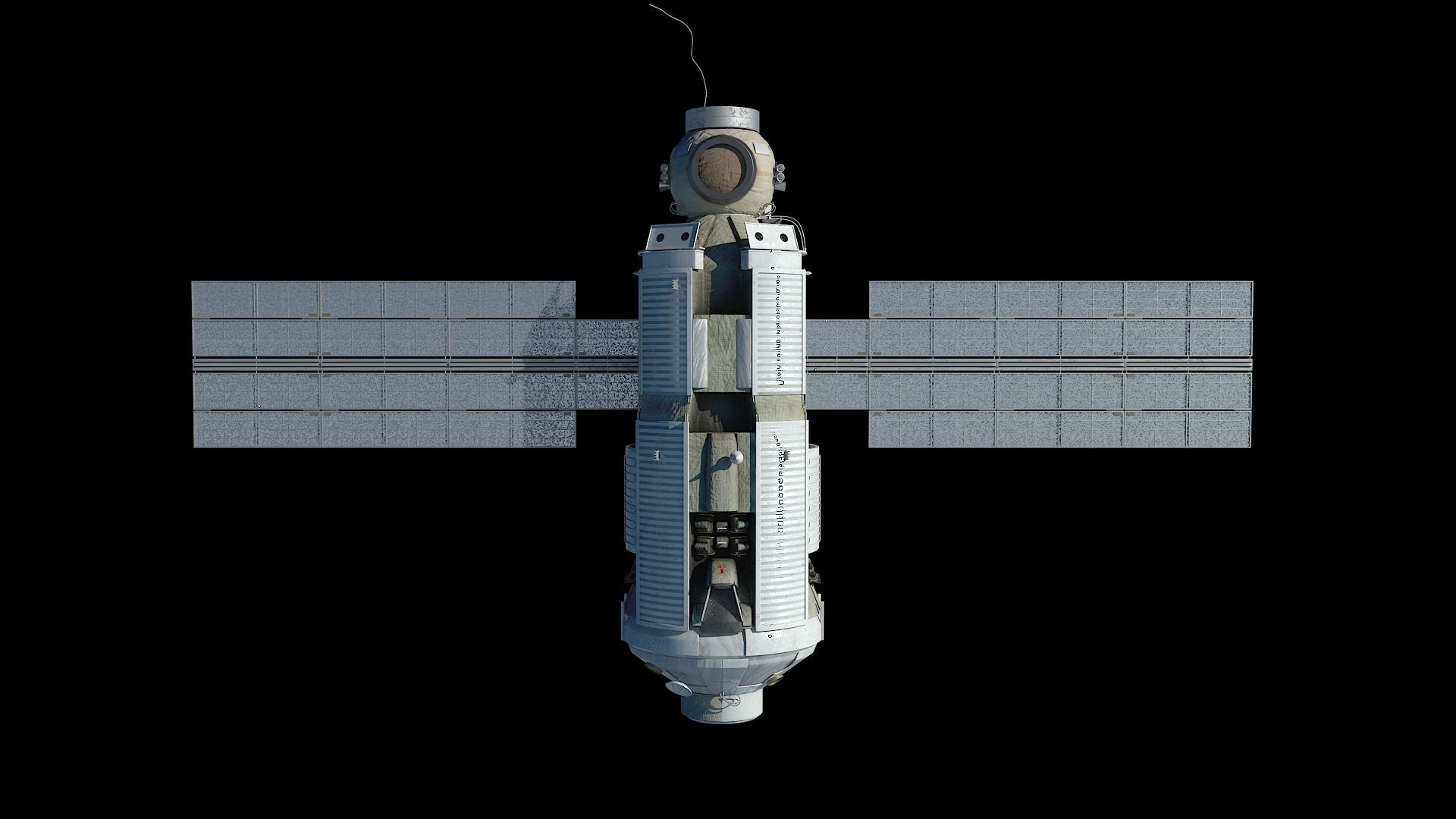 High quality 3D model Zarya ISS module 3D model 3D model_3