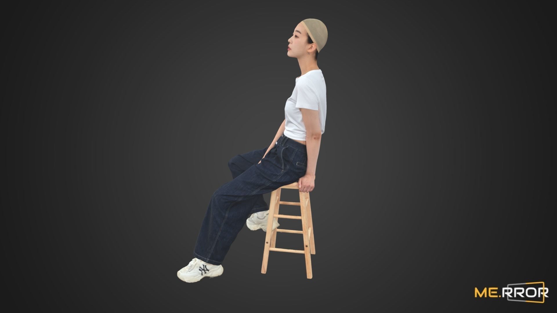 Aisan Woman Scan Pose 6 3D model_1