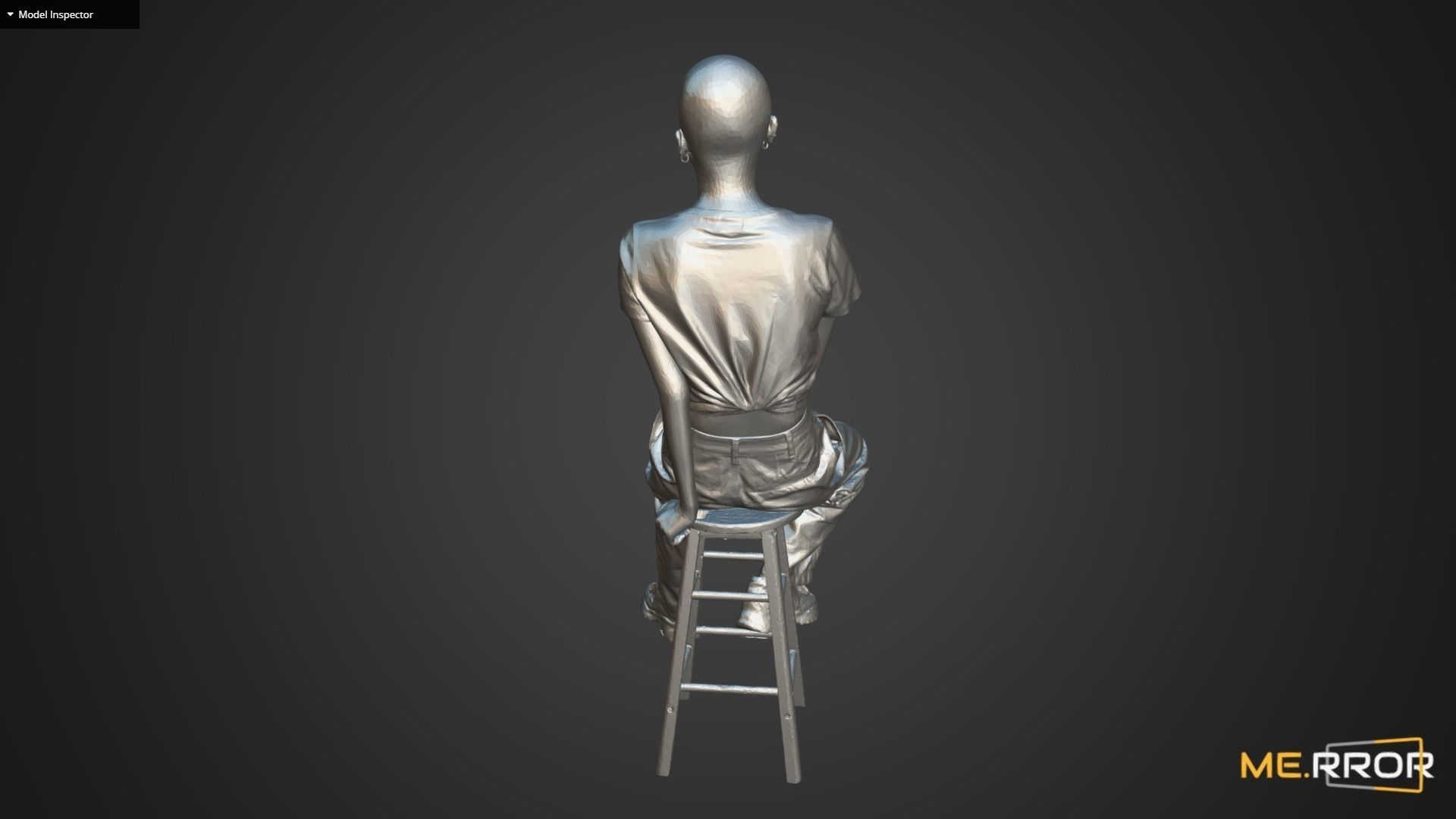 Aisan Woman Scan Pose 6 3D model_6