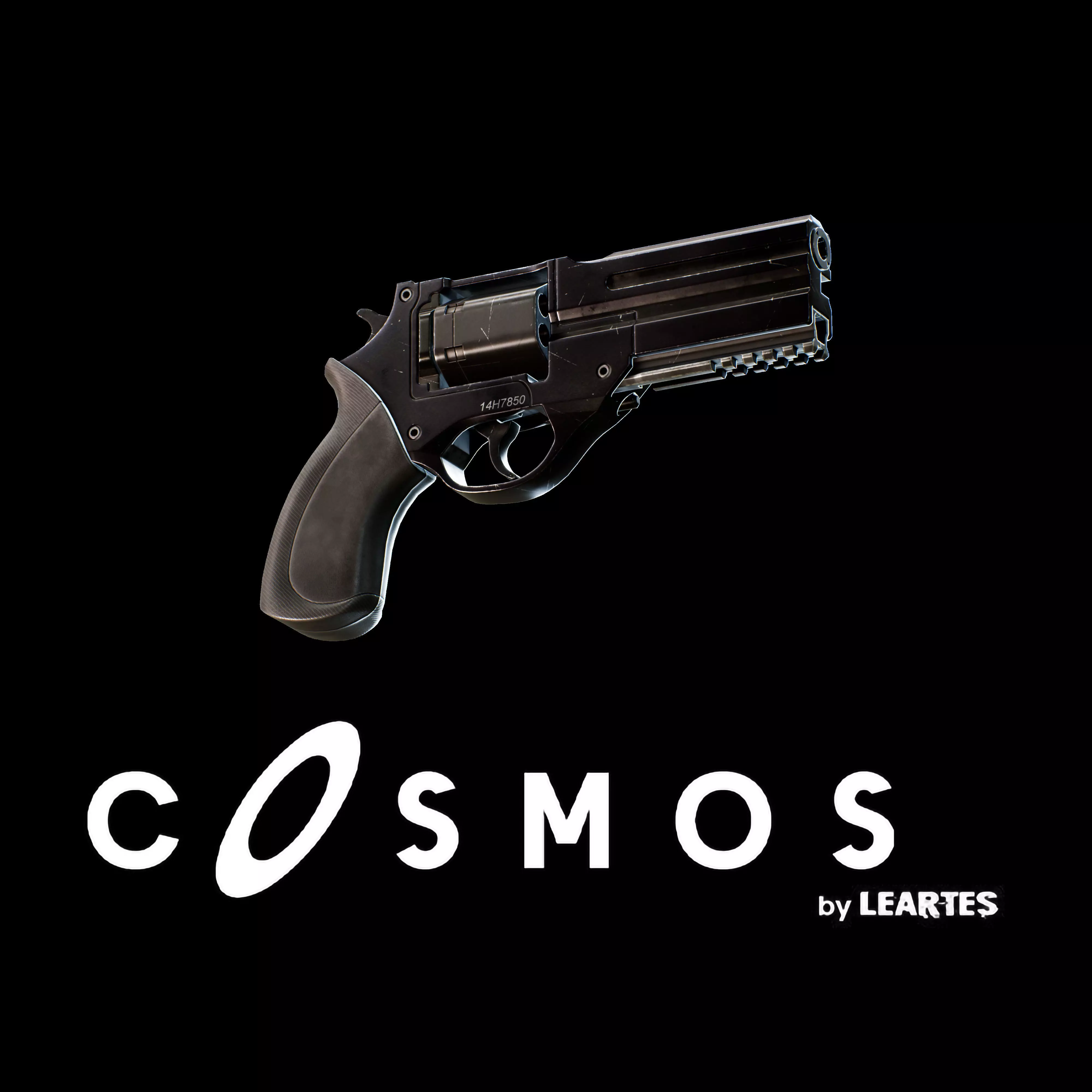 Bach Modern Handgun Low-poly 3D model_0