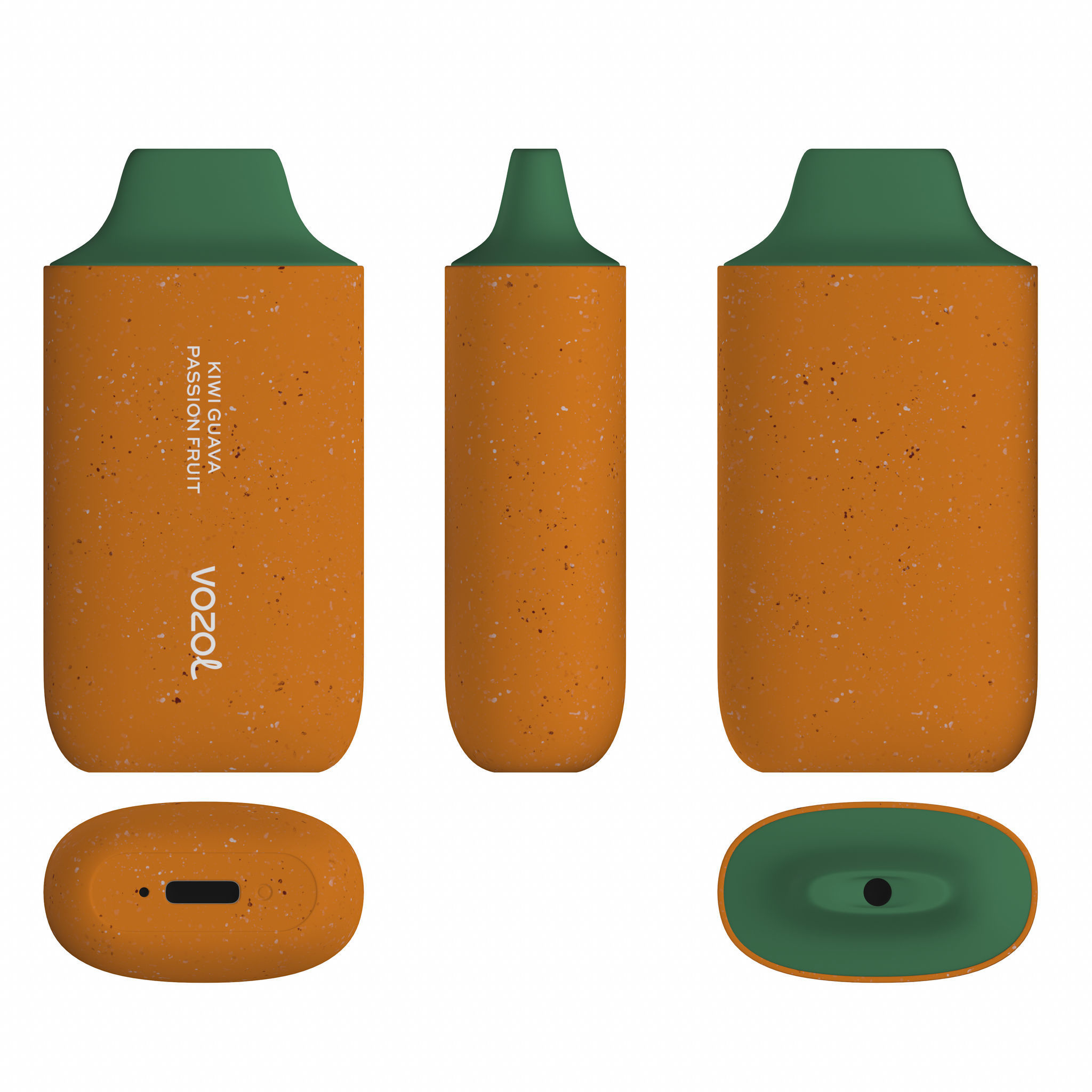 Vozol Star 6000 Kiwi Guava Passion Fruit Low-poly 3D model_9