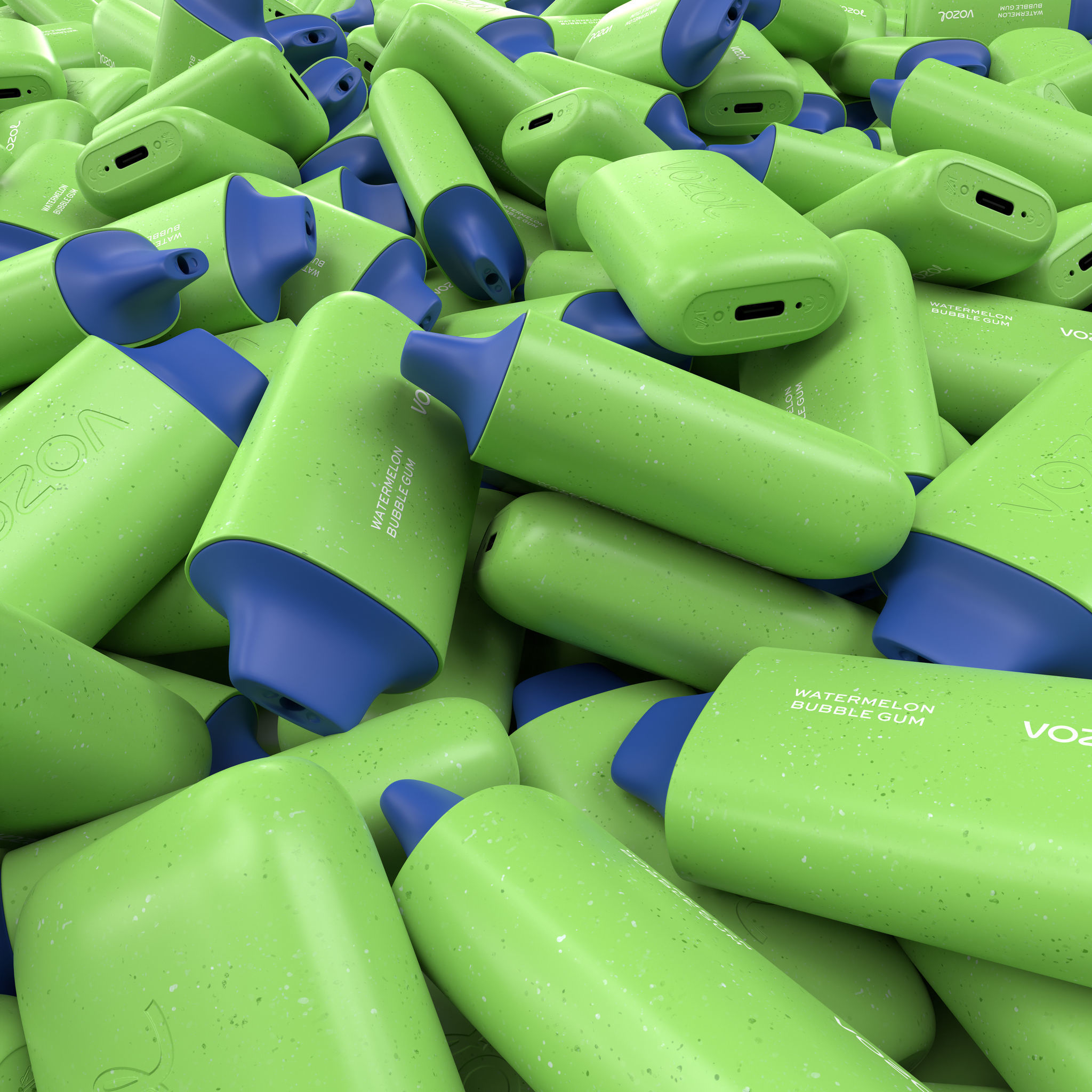 Vozol Star 6000 Watermelon Bubble Gum Low-poly 3D model_4