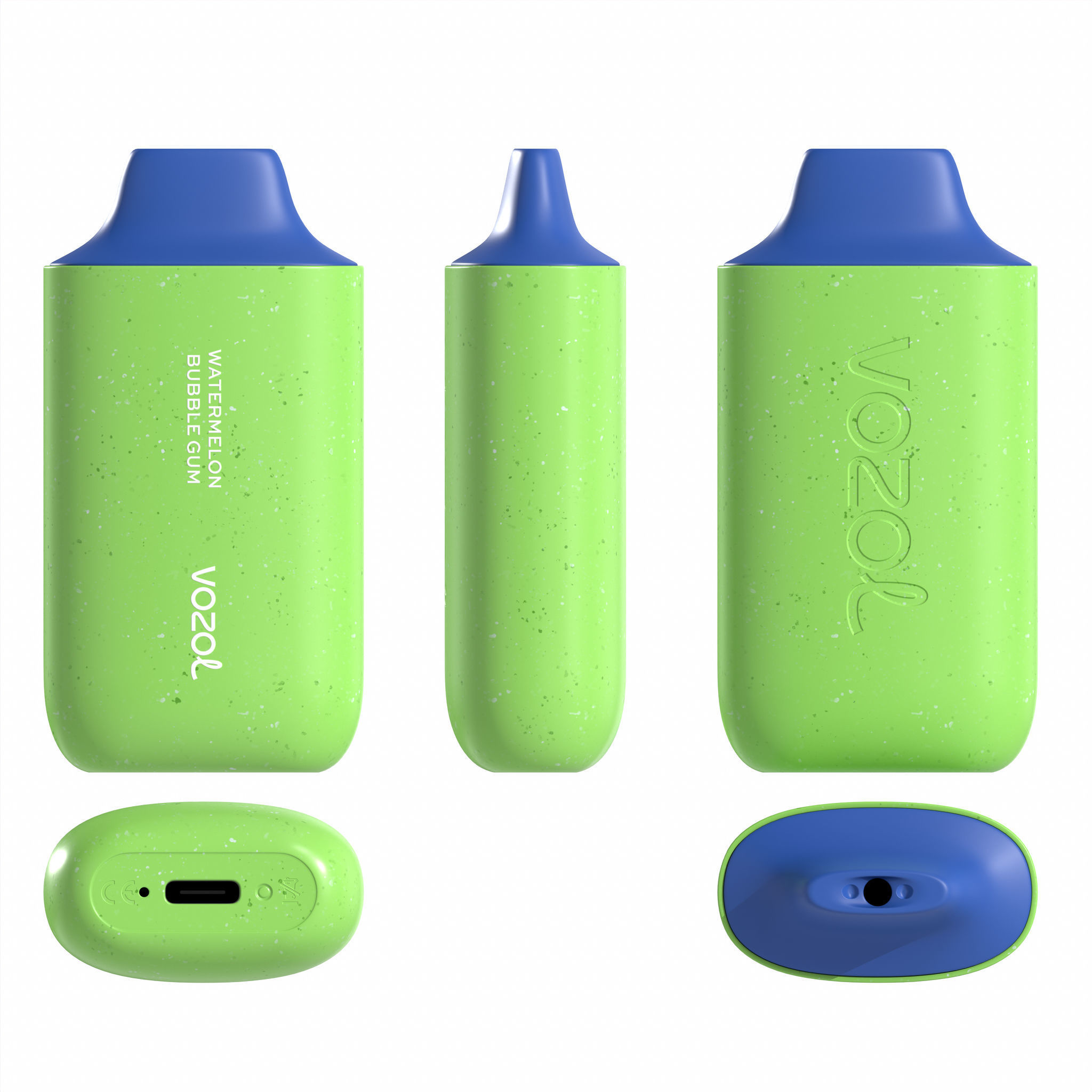 Vozol Star 6000 Watermelon Bubble Gum Low-poly 3D model_3