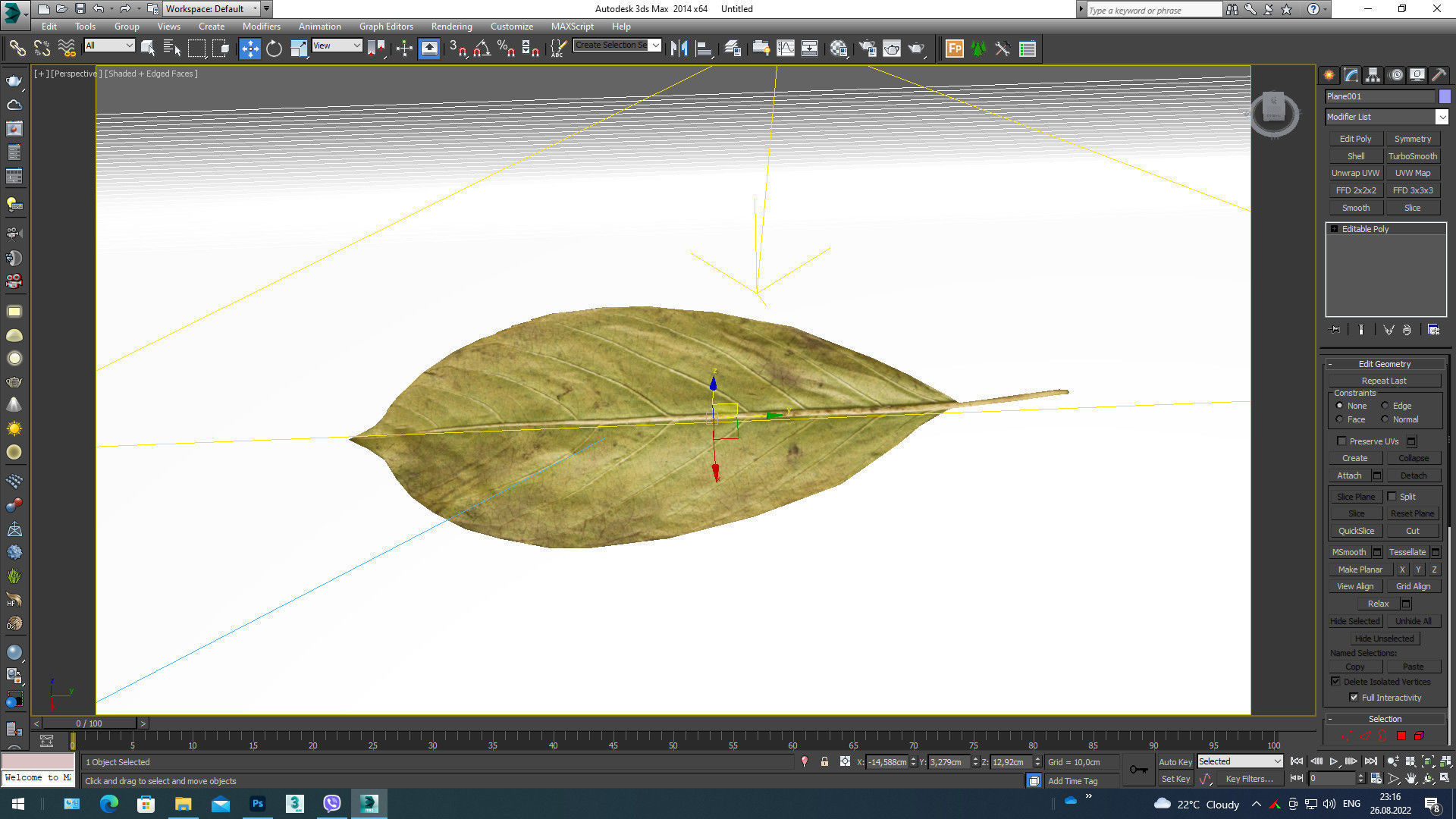 leaf 3d model 3D model_6