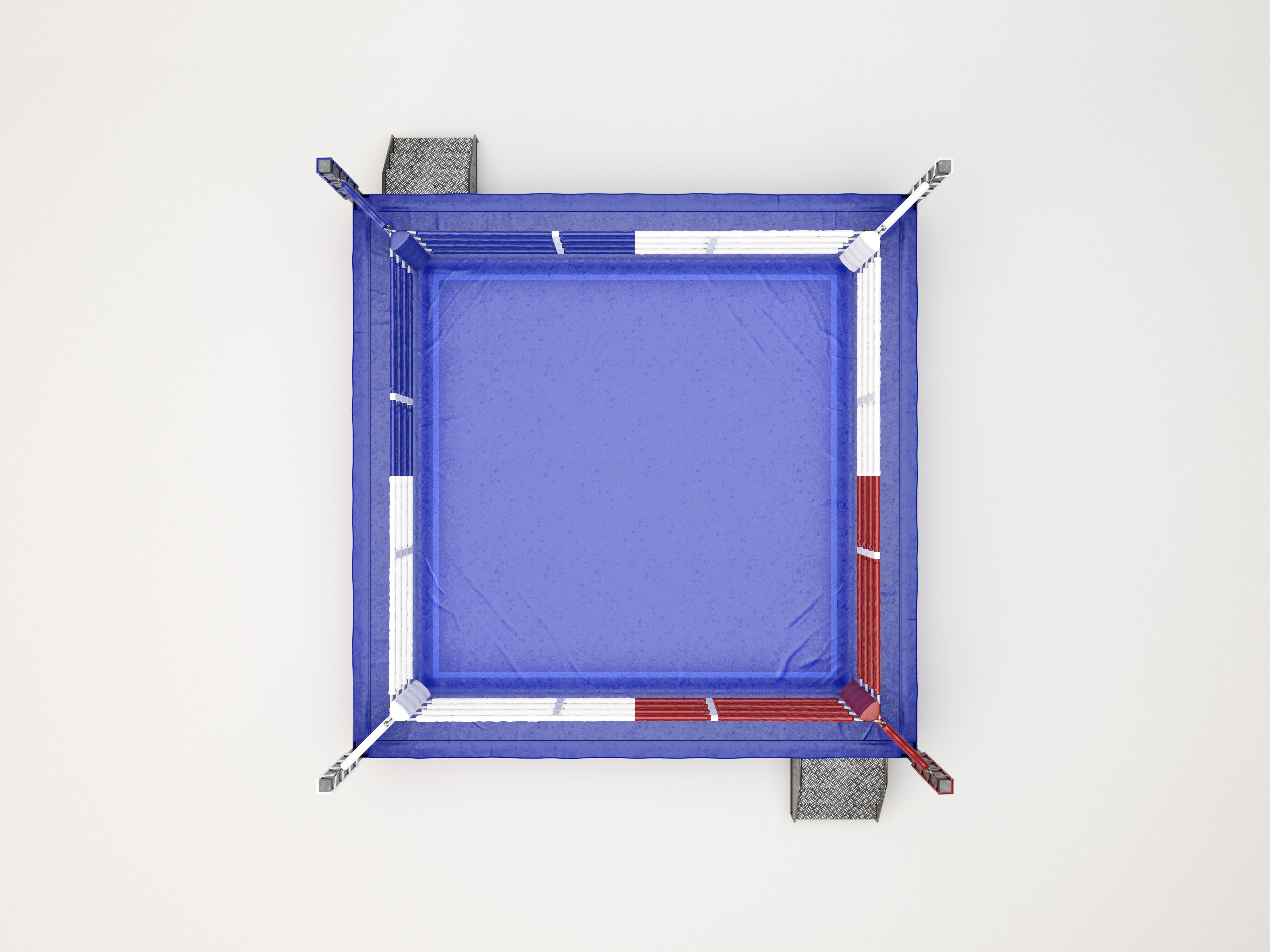 Boxing Ring REGULATION SIZE 3D model CGTrader