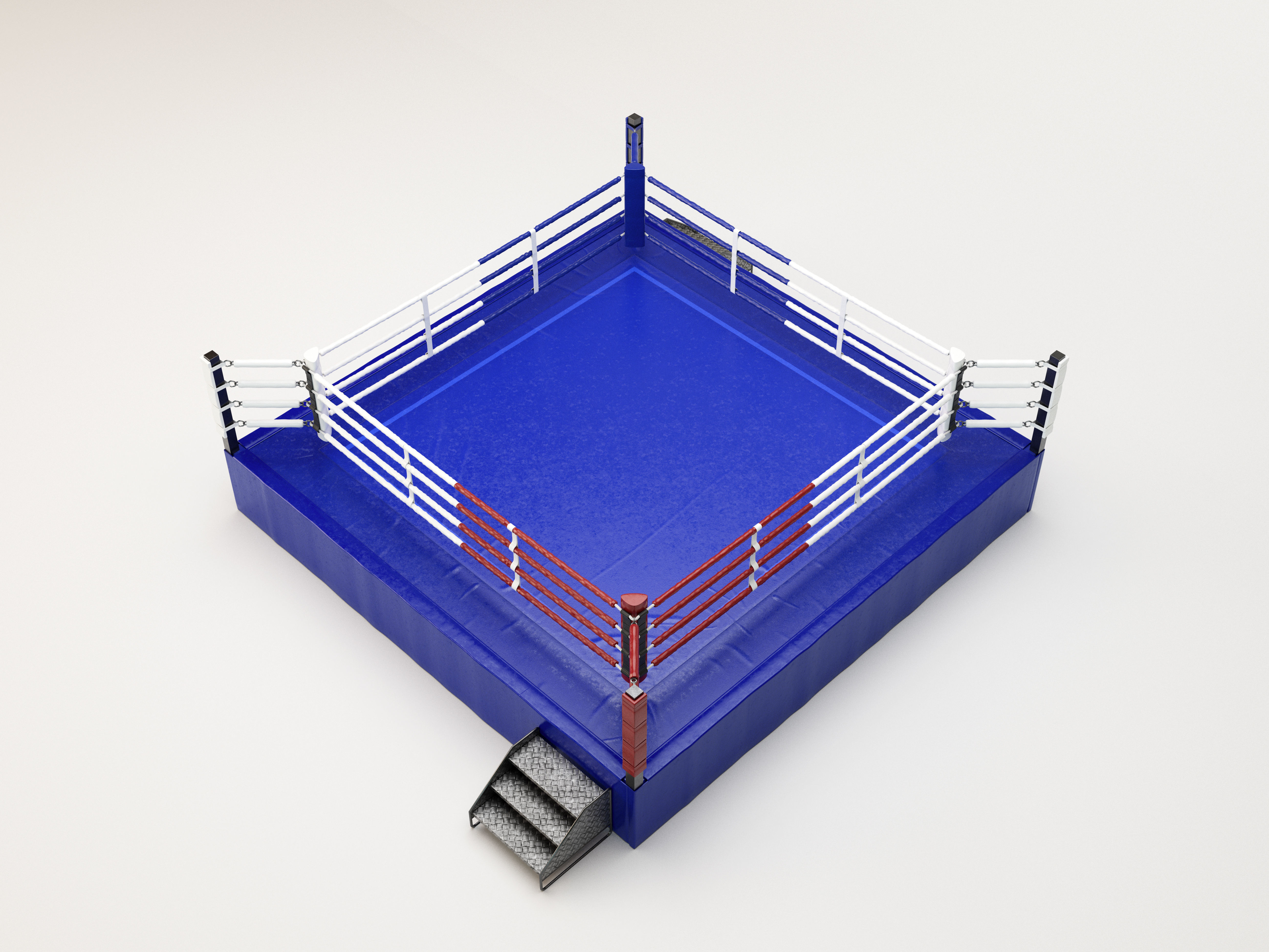 Boxing Ring REGULATION SIZE 3D model CGTrader